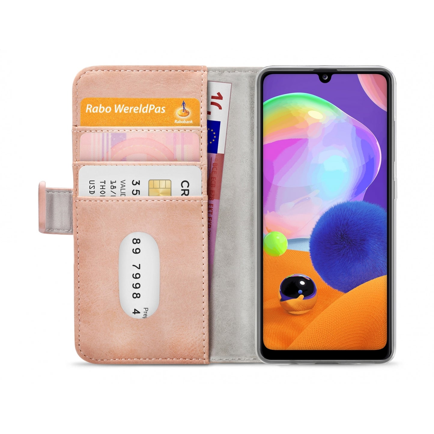 Mobilize Elite Gelly Wallet Book Case Samsung Galaxy A31 Soft Pink