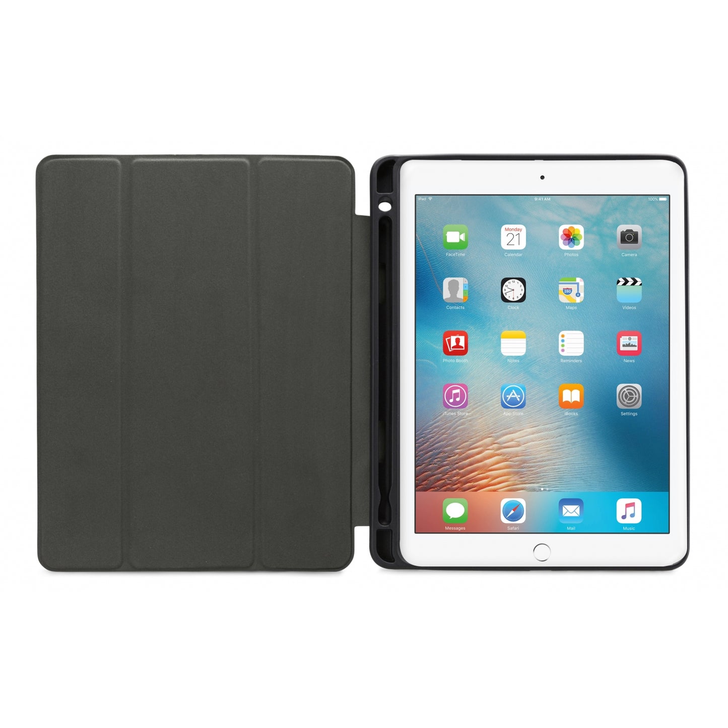 Mobilize Solid Folio Case for Apple iPad 9.7 2017/2018/Air/Air 2/Pro 9.7 Black