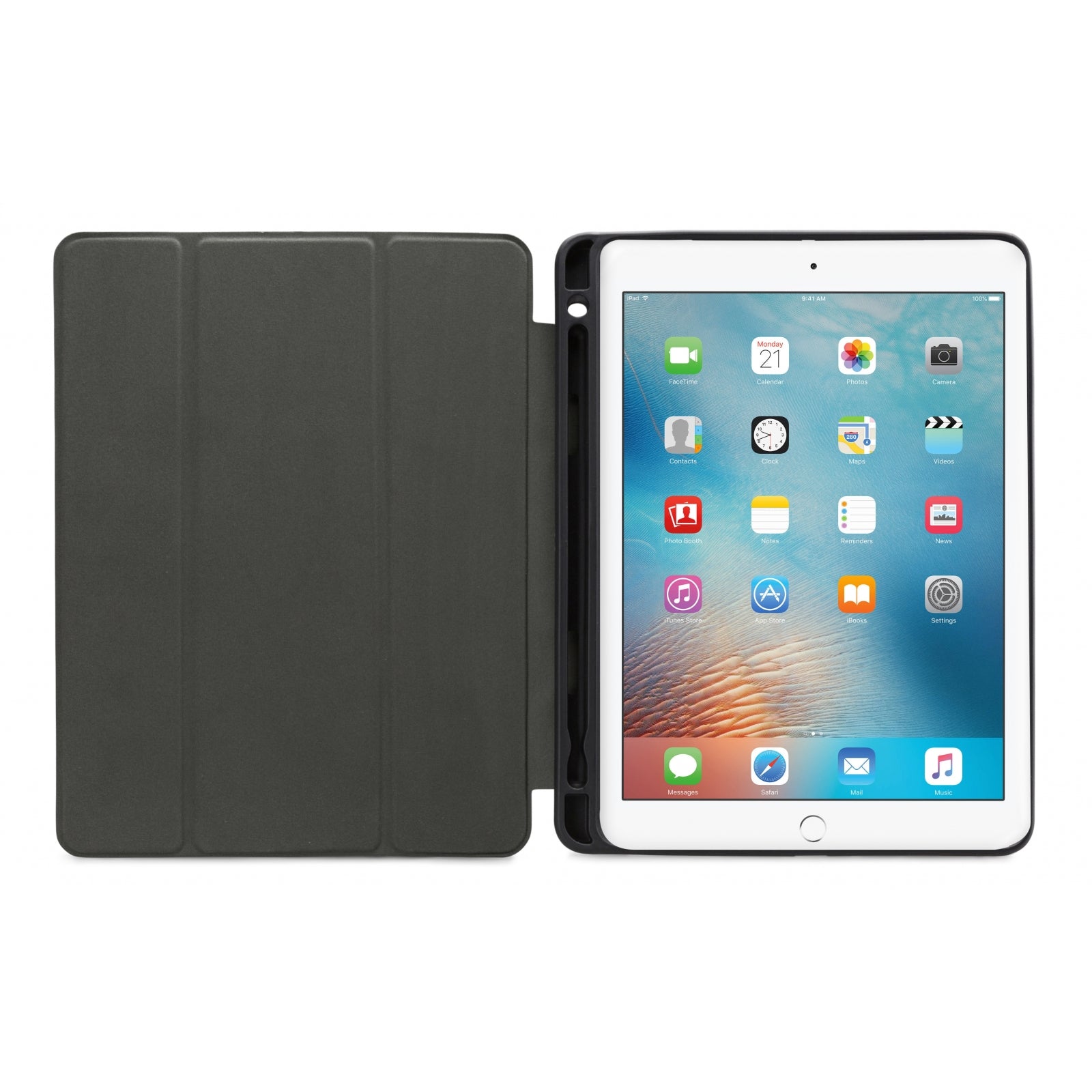Mobilize Solid Folio Case for Apple iPad 9.7 2017/2018/Air/Air 2/Pro 9.7 Black