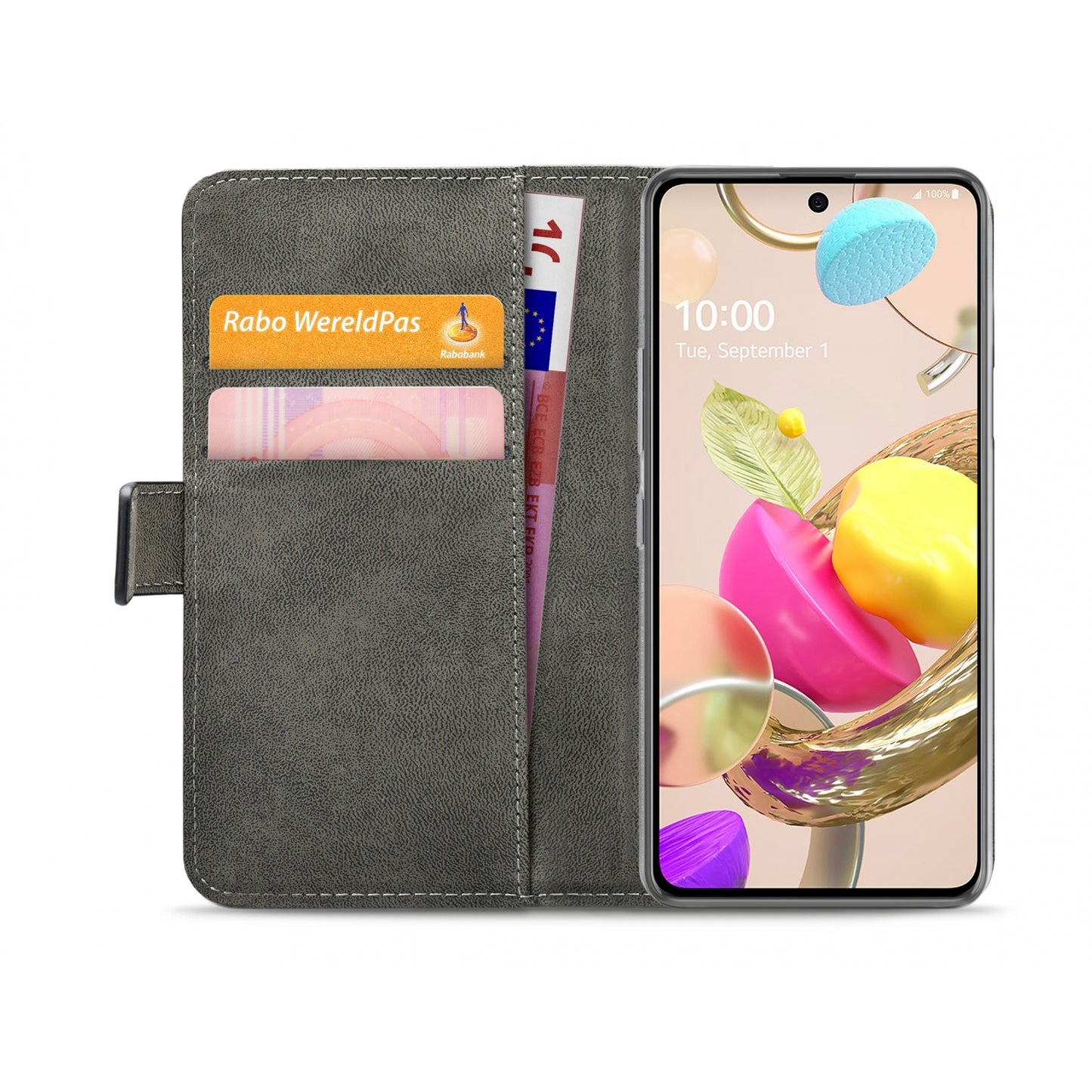 Mobilize Classic Gelly Wallet Book Case LG K42 Black