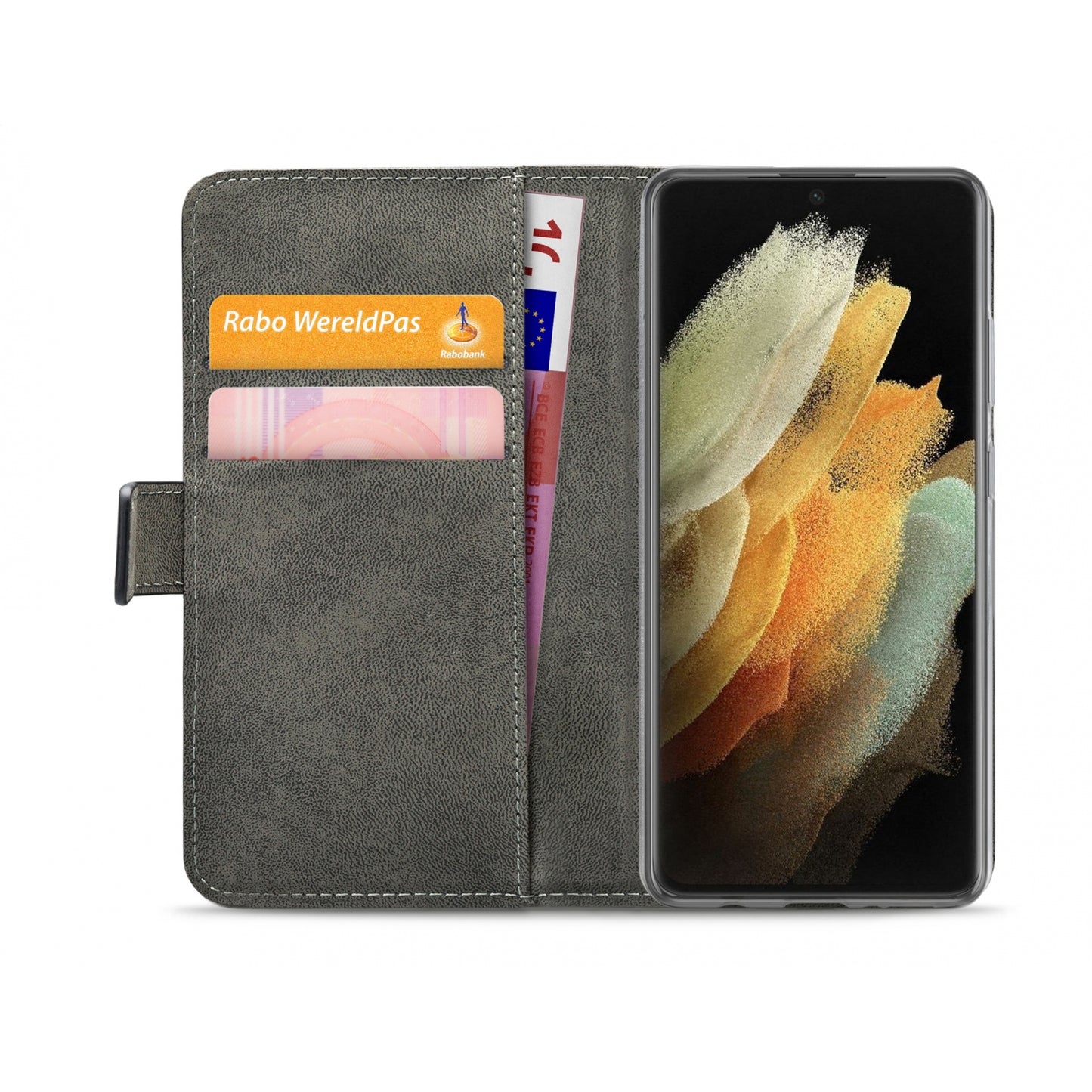 Mobilize Classic Gelly Wallet Book Case Samsung Galaxy S21 Ultra 5G Black