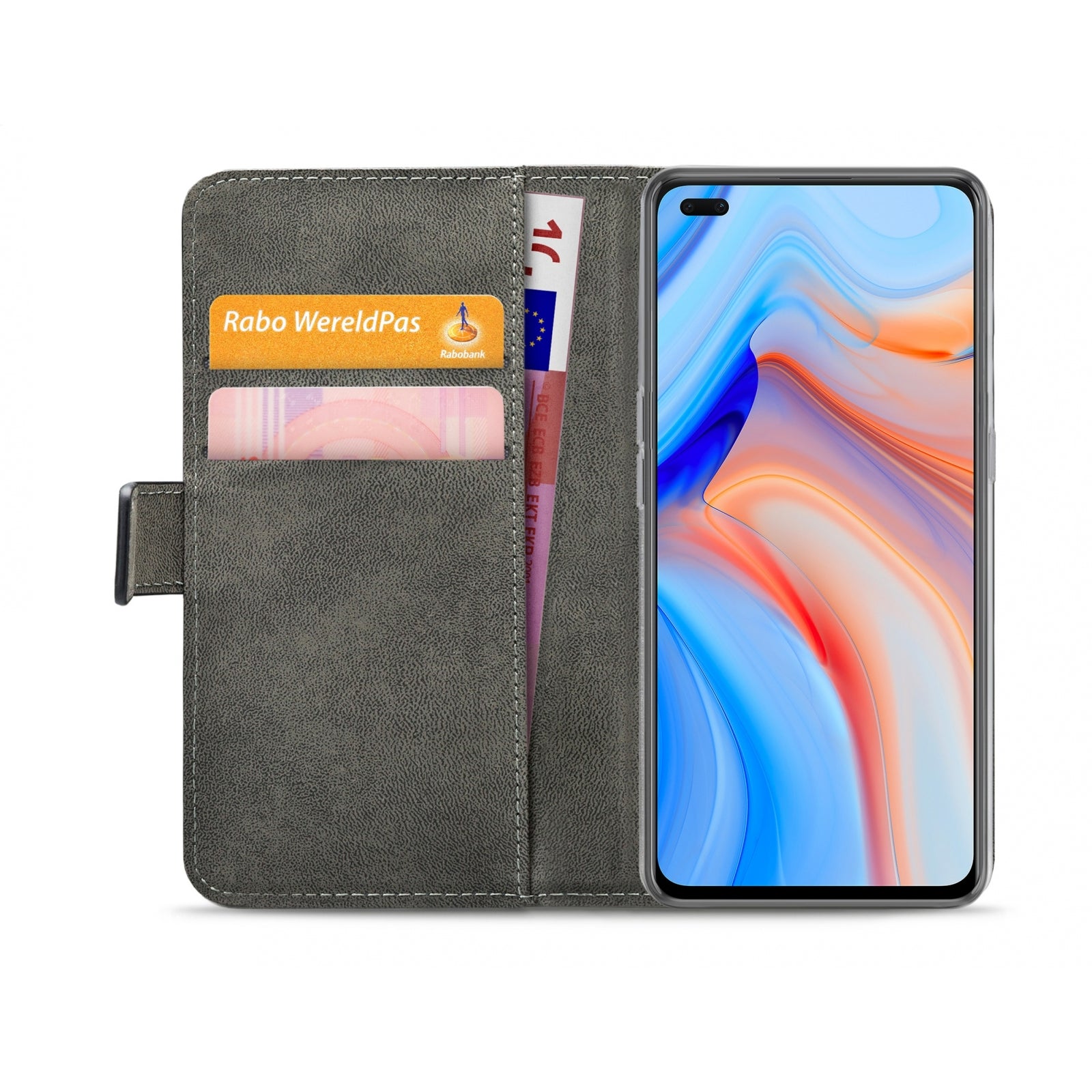 Mobilize Classic Gelly Wallet Book Case OPPO Reno4 5G Black