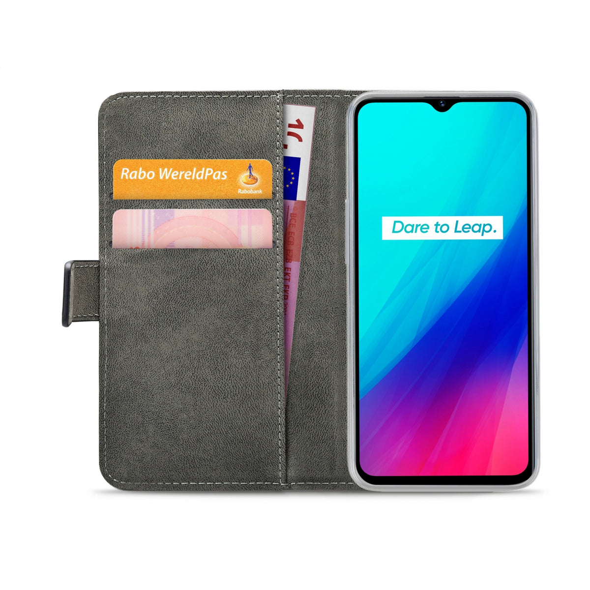 Mobilize Classic Gelly Wallet Book Case realme C3 Black