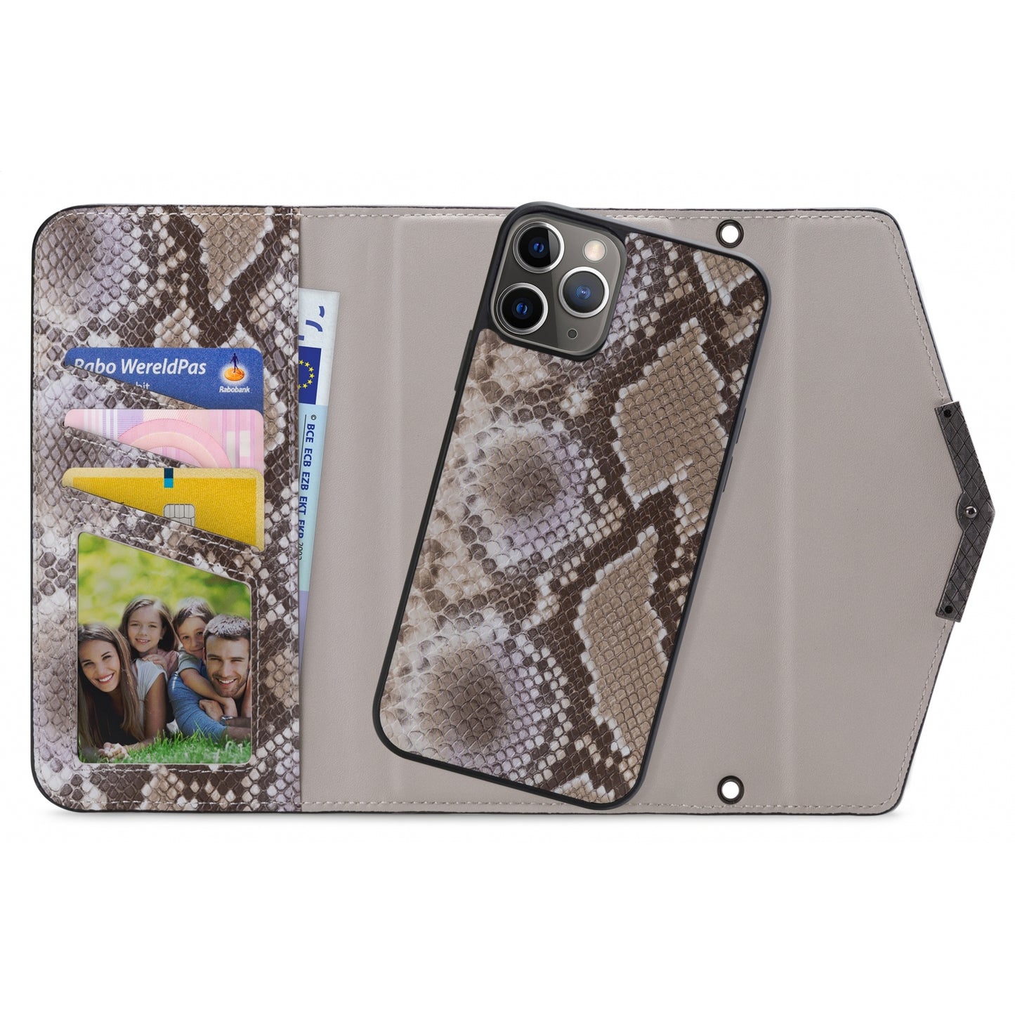 Mobilize 2in1 Elegant Magnet Clutch Apple iPhone 11 Pro Beige Snake