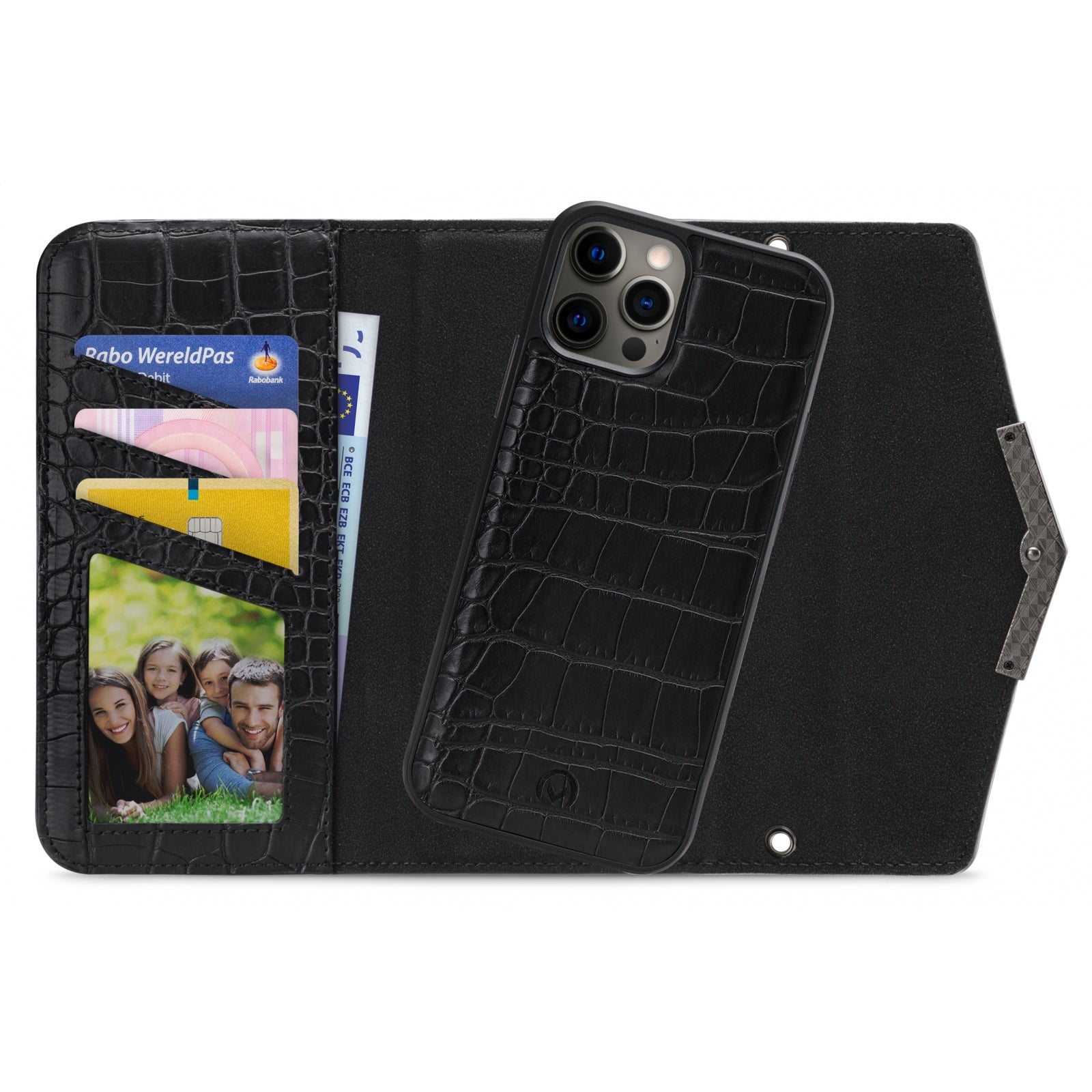 Mobilize 2in1 Elegant Magnet Clutch Apple iPhone 12 Pro Max Black Croco