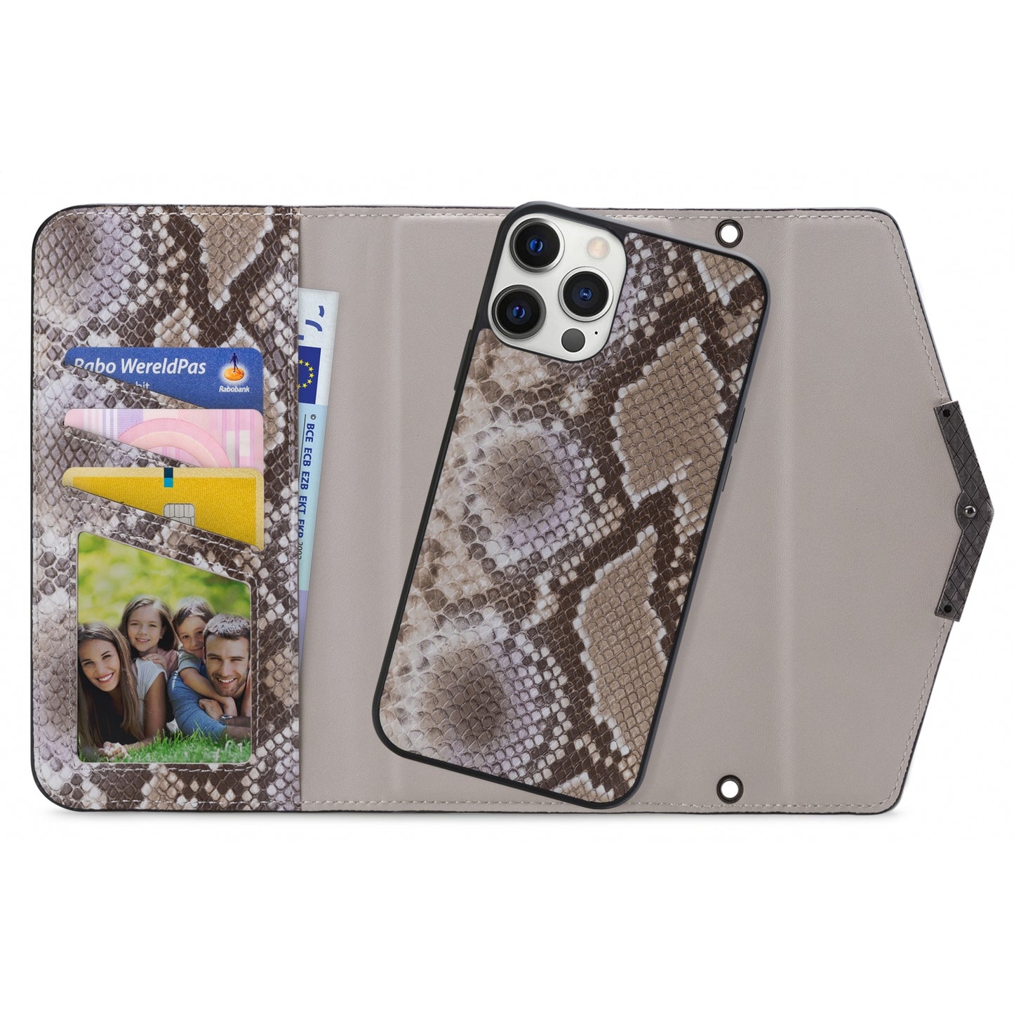 Mobilize 2in1 Elegant Magnet Clutch Apple iPhone 12 Pro Max Beige Snake