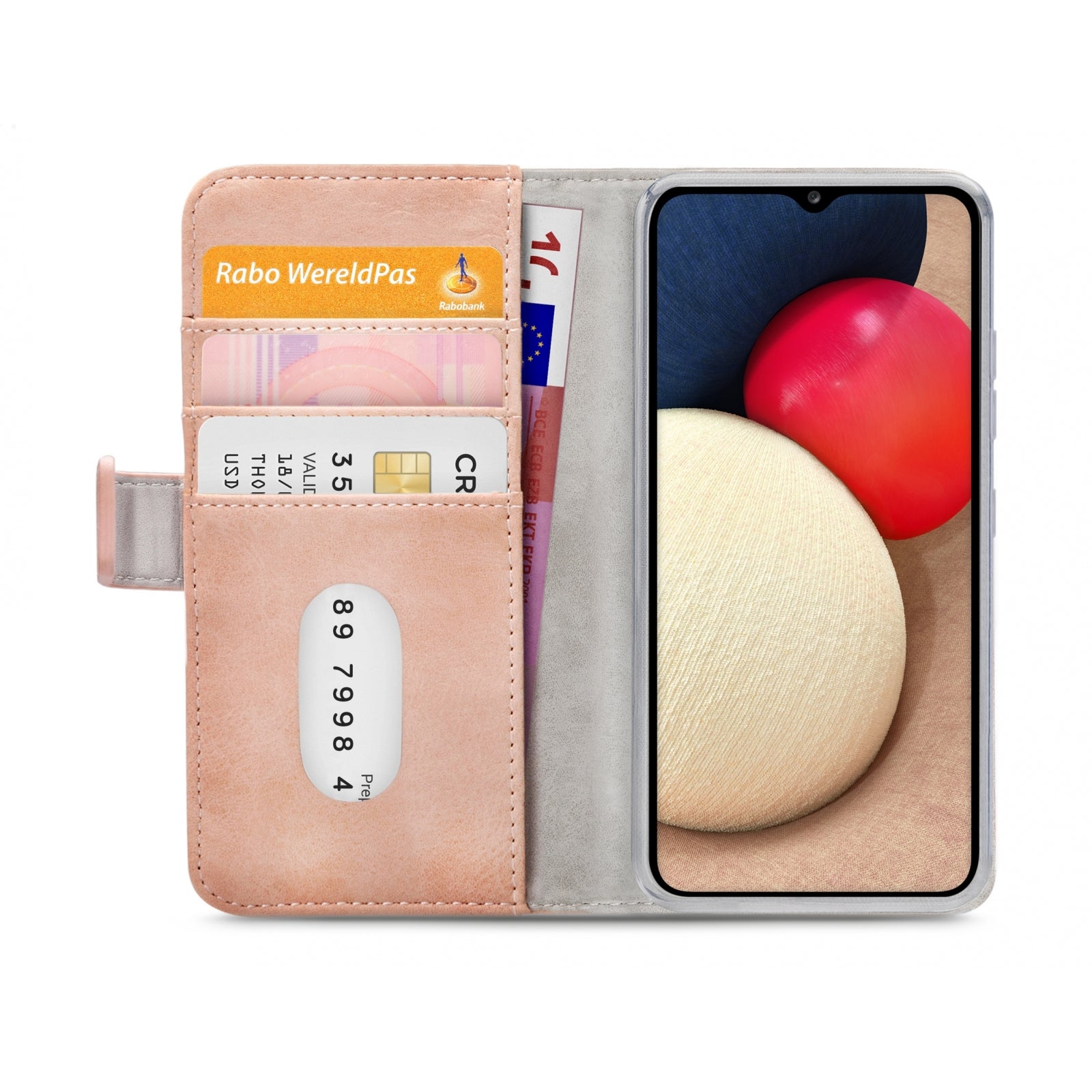 Mobilize Elite Gelly Wallet Book Case Samsung Galaxy A02s Soft Pink