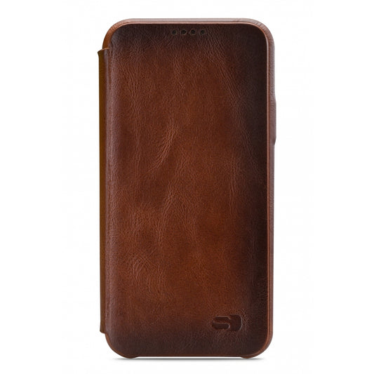 Senza Desire Skinny Leather Booklet Apple iPhone 6/6S Burned Cognac
