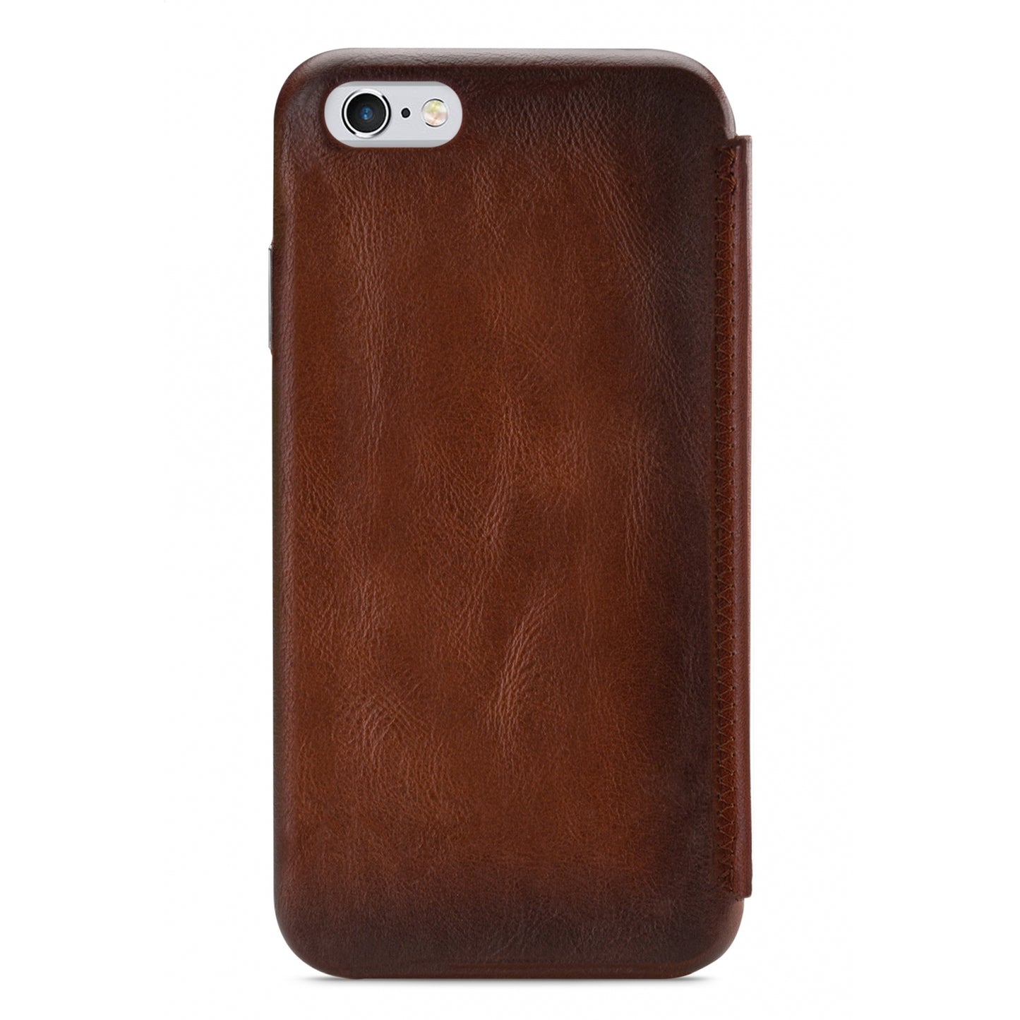 Senza Desire Skinny Leather Booklet Apple iPhone 6/6S Burned Cognac