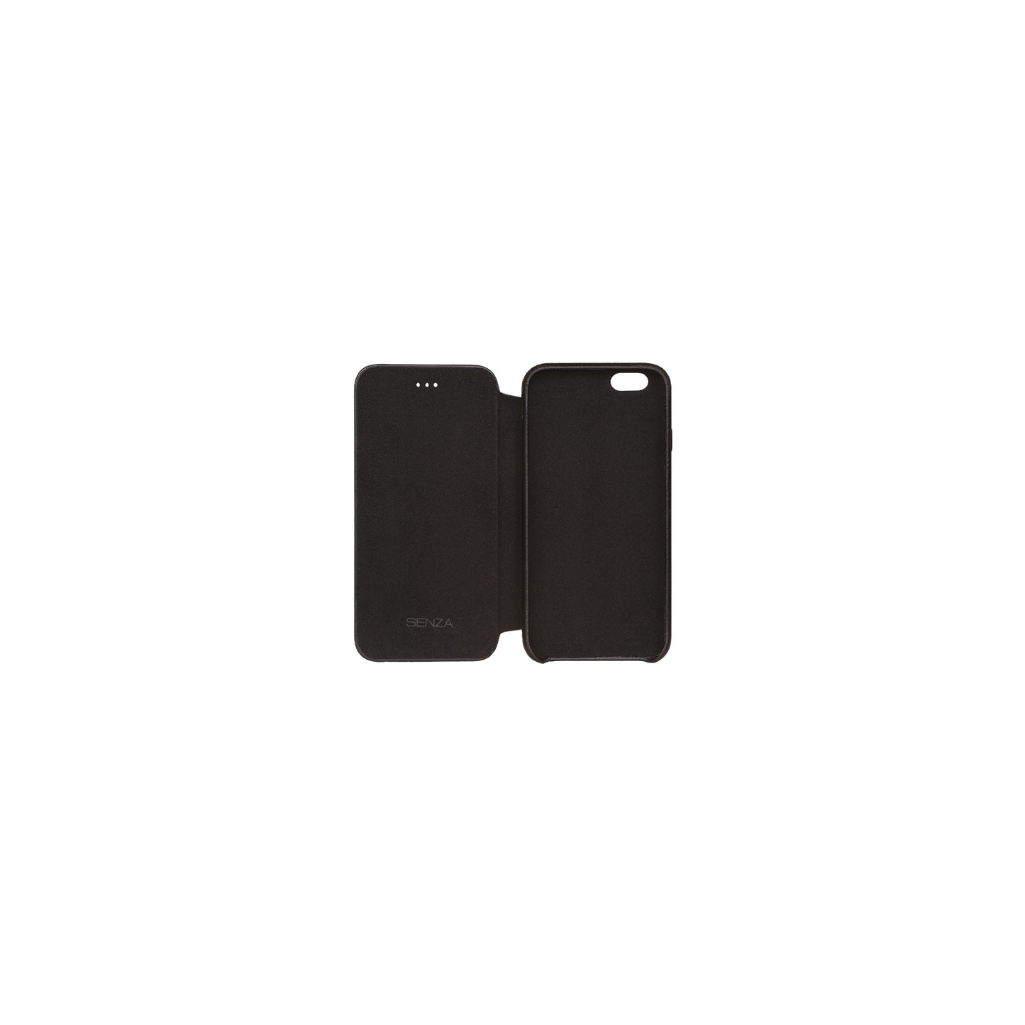 Senza Pure Skinny Leather Booklet Apple iPhone 6/6S Deep Black