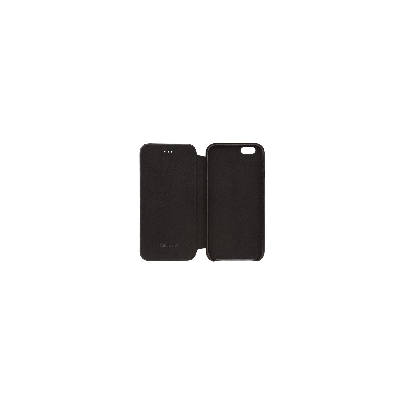 Senza Pure Skinny Leather Booklet Apple iPhone 6/6S Deep Black