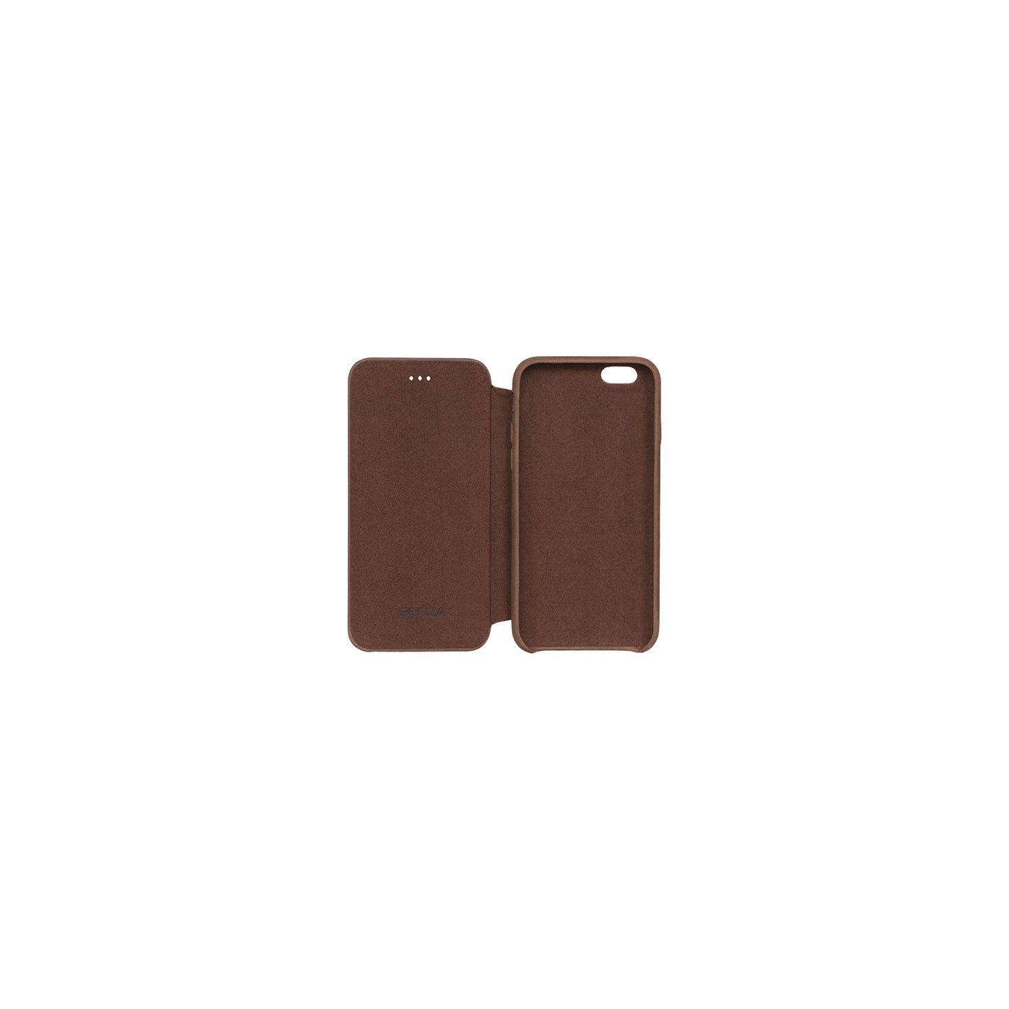 Senza Raw Skinny Leather Booklet Apple iPhone 6/6S Chestnut Brown