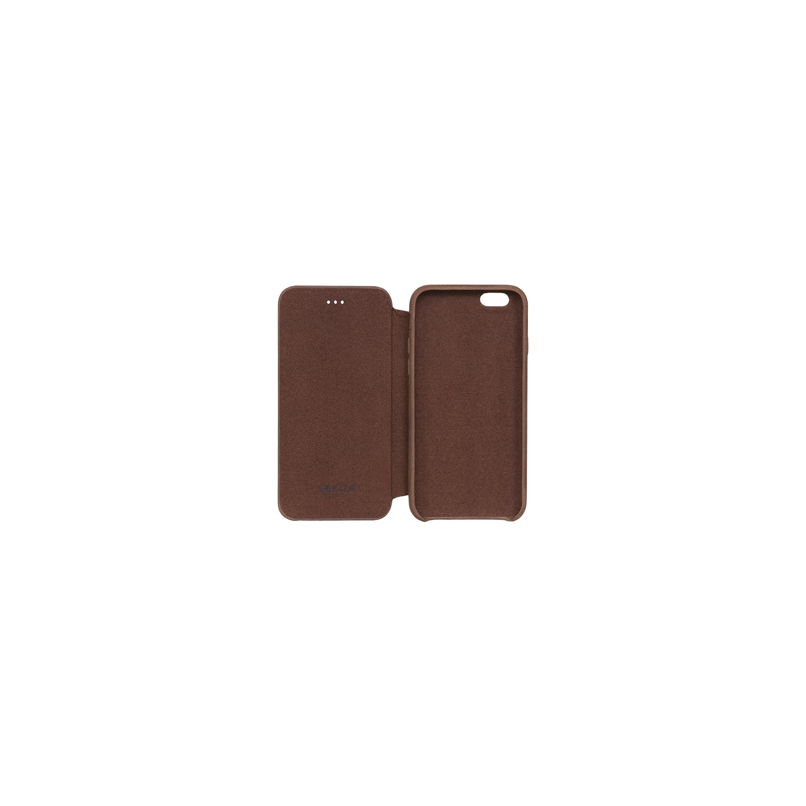 Senza Raw Skinny Leather Booklet Apple iPhone 6/6S Chestnut Brown