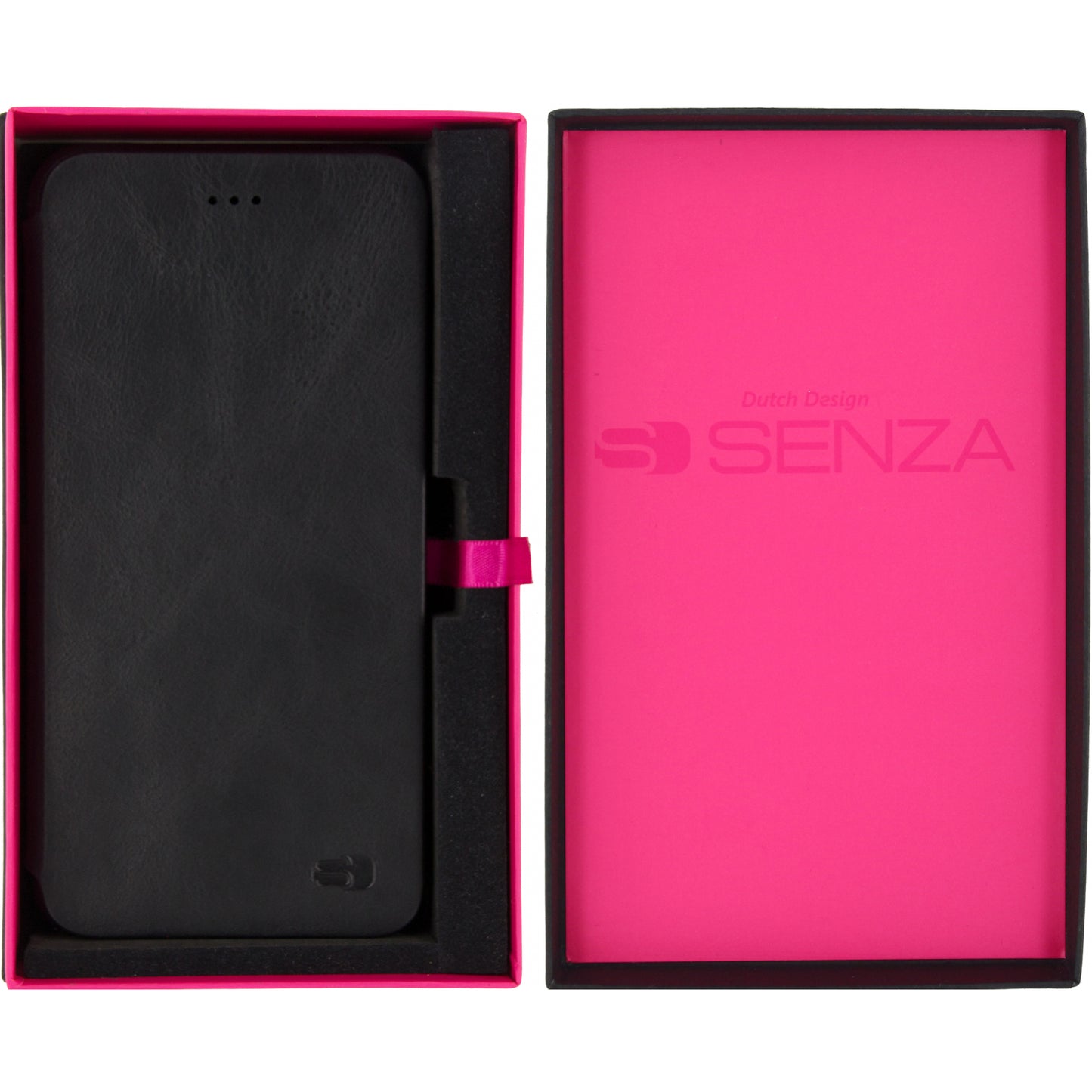 Senza Pure Skinny Leather Booklet Apple iPhone 7 Plus/8 Plus Deep Black