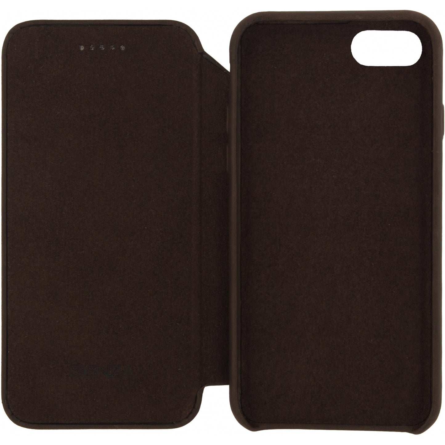 Senza Raw Skinny Leather Wallet Apple iPhone 7/8/SE (2020/2022) Chestnut Brown