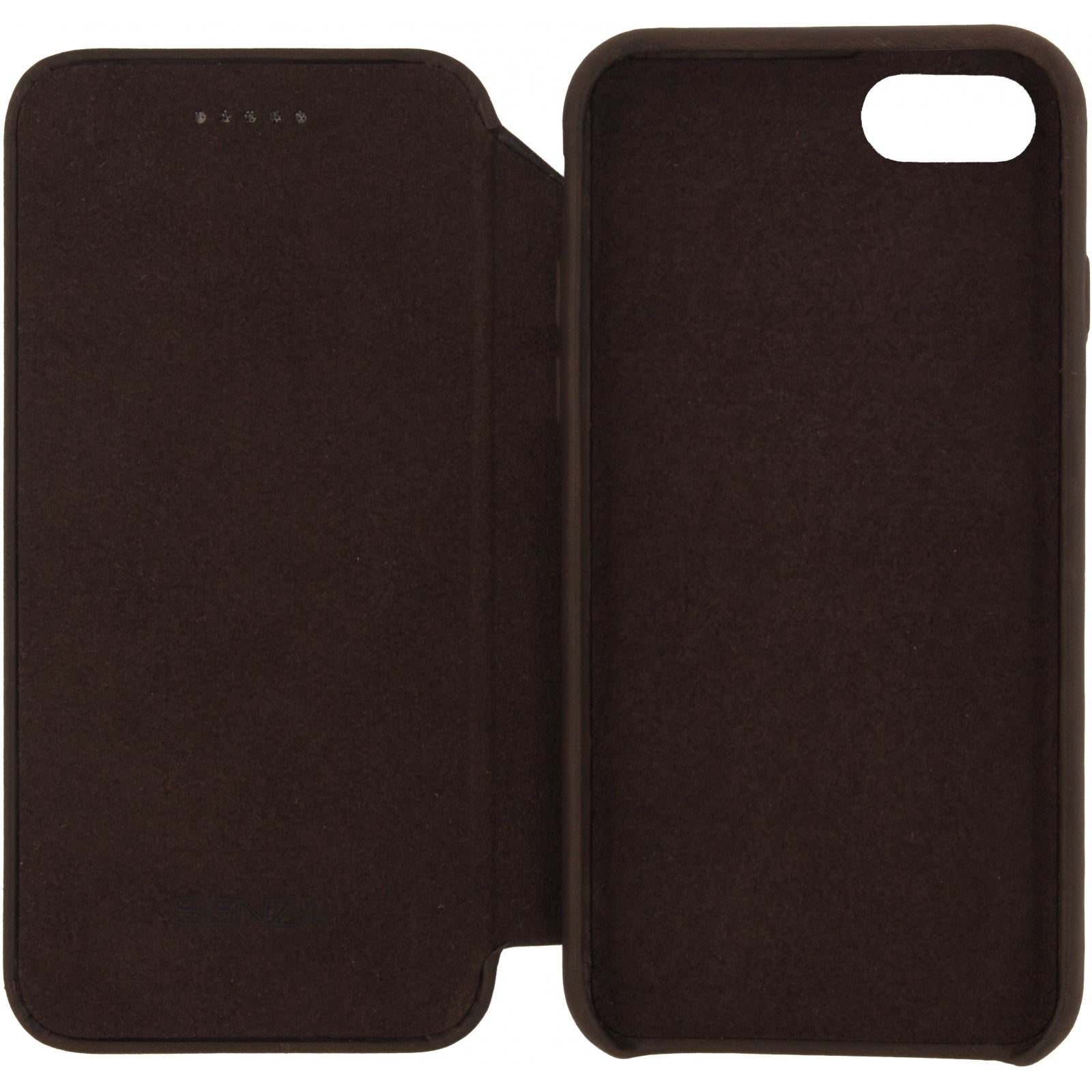 Senza Raw Skinny Leather Wallet Apple iPhone 7/8/SE (2020/2022) Chestnut Brown