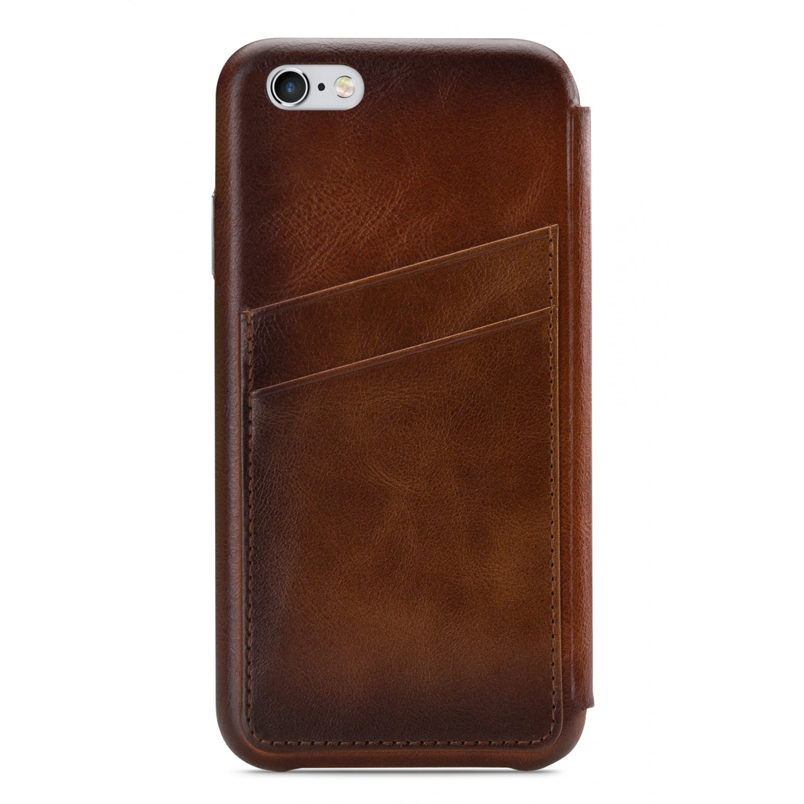 Senza Desire Skinny Leather Wallet Apple iPhone 6/6S Burned Cognac