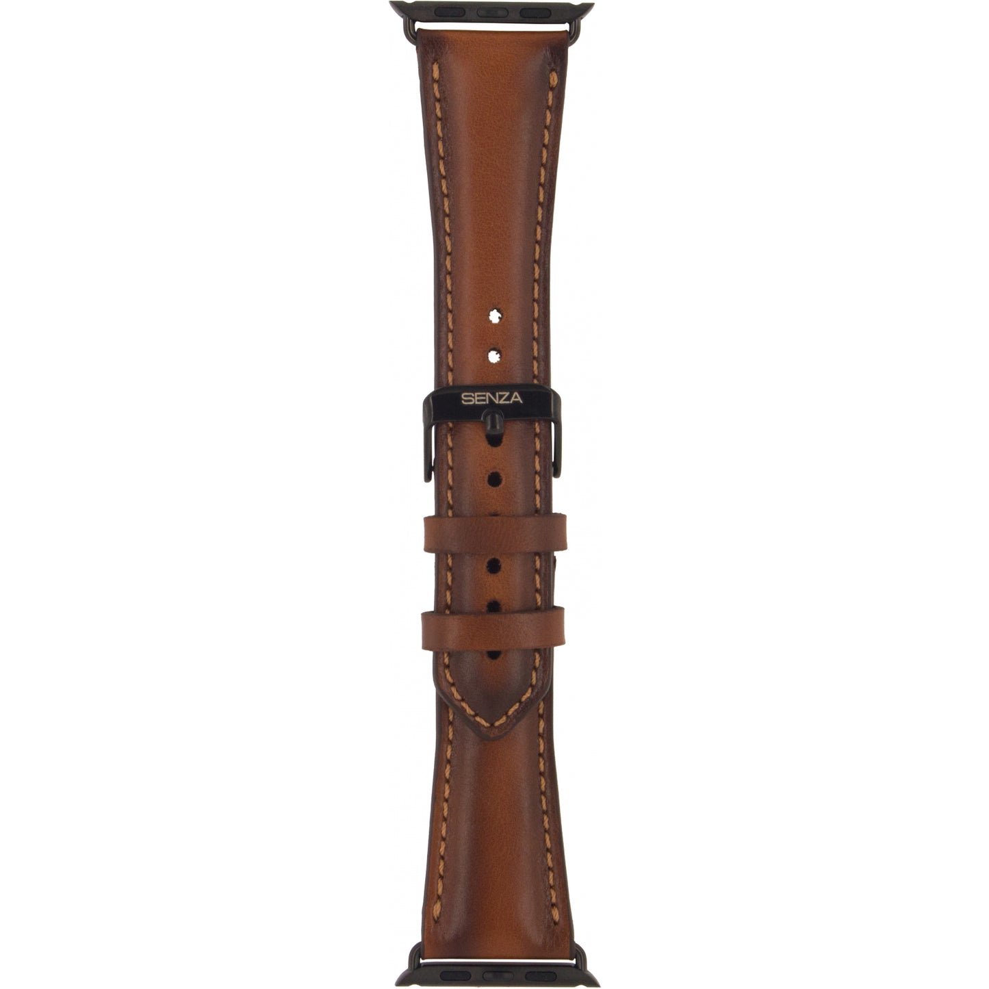 Senza Desire Leather Strap Apple Watch 38mm Burned Cognac