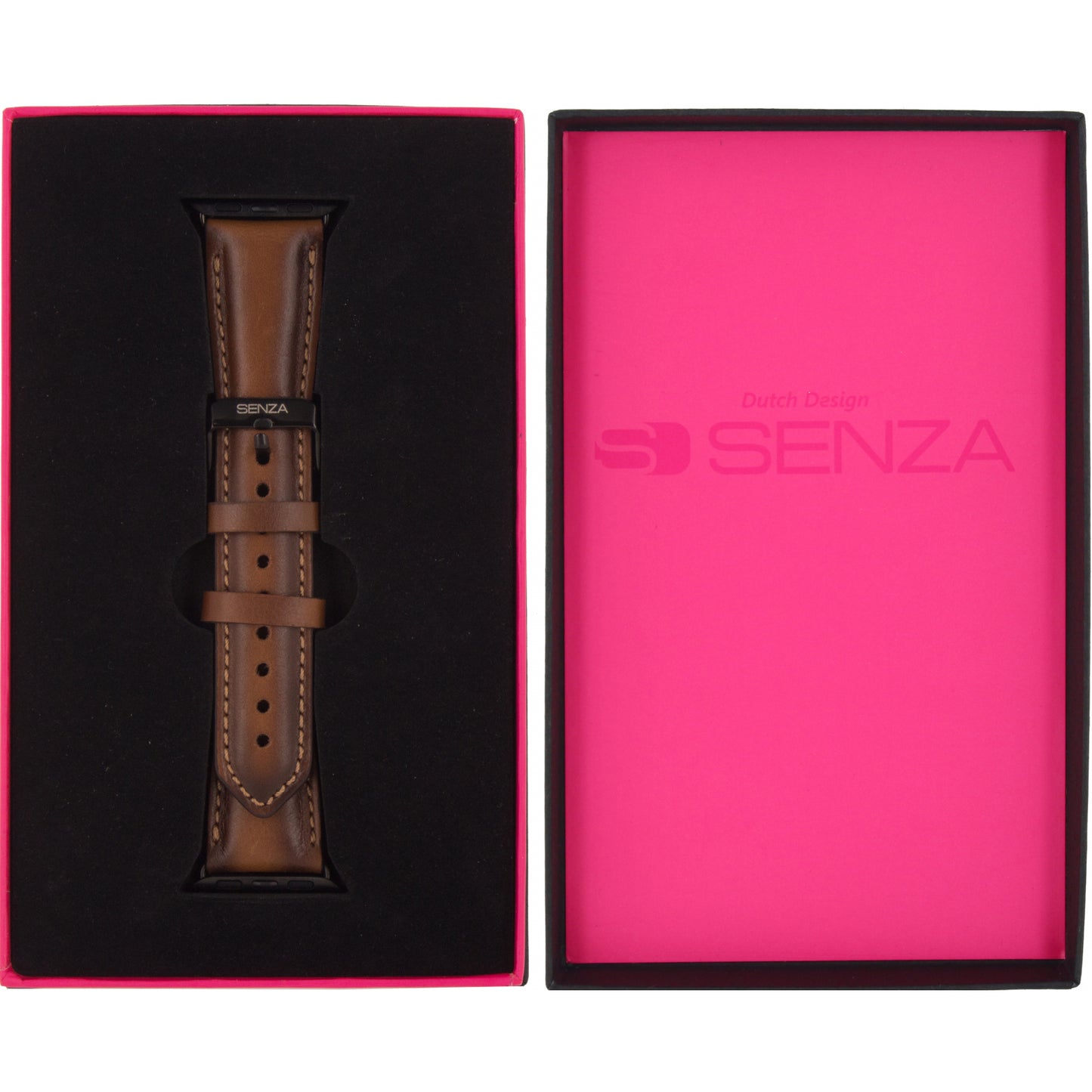 Senza Desire Leather Strap Apple Watch 38mm Burned Cognac