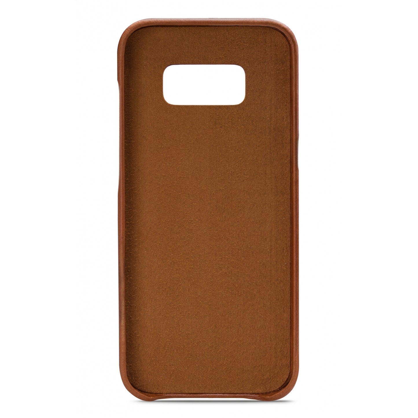 Senza Desire Leather Cover with Card Slot Samsung Galaxy S8+ Burned Cognac