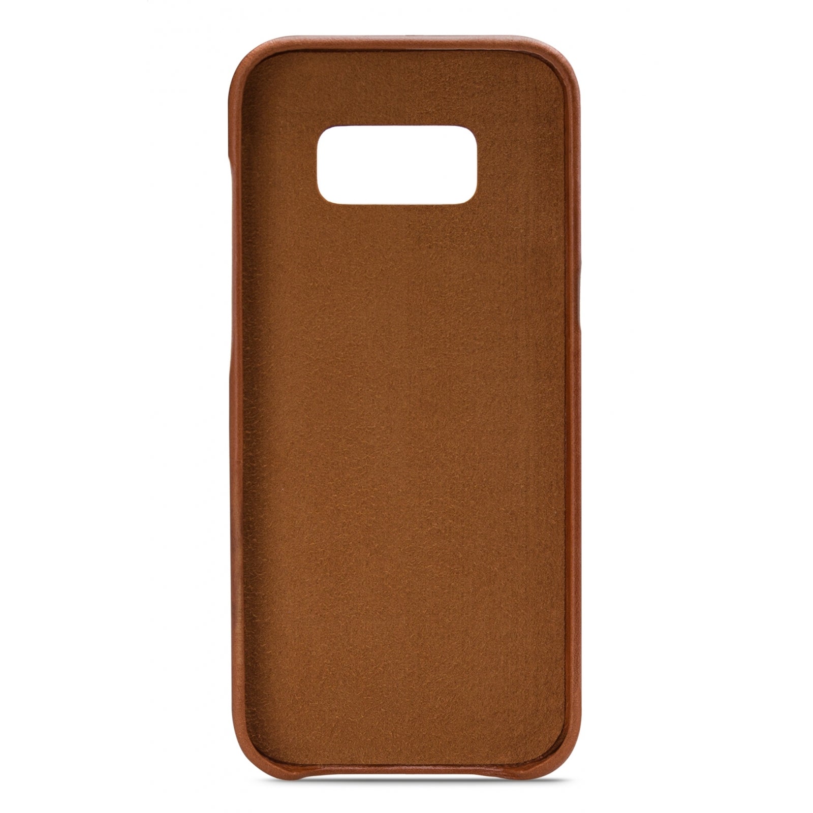Senza Desire Leather Cover with Card Slot Samsung Galaxy S8+ Burned Cognac