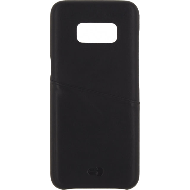 Senza Pure Leather Cover with Card Slot Samsung Galaxy S8+ Deep Black