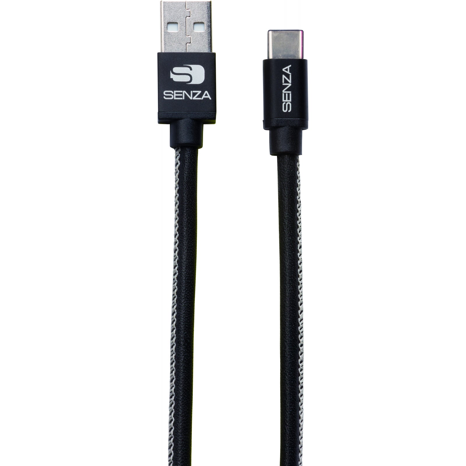 Senza Premium Leather Charge/Sync Cable USB-C 1.5m. 15W Black