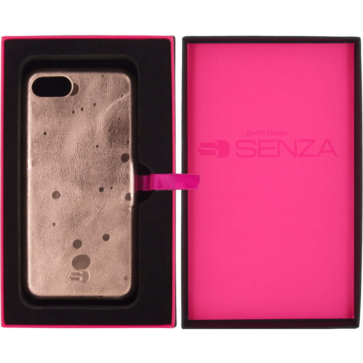 Senza Glam Leather Cover Apple iPhone 7/8/SE (2020/2022) Metallic Rosé