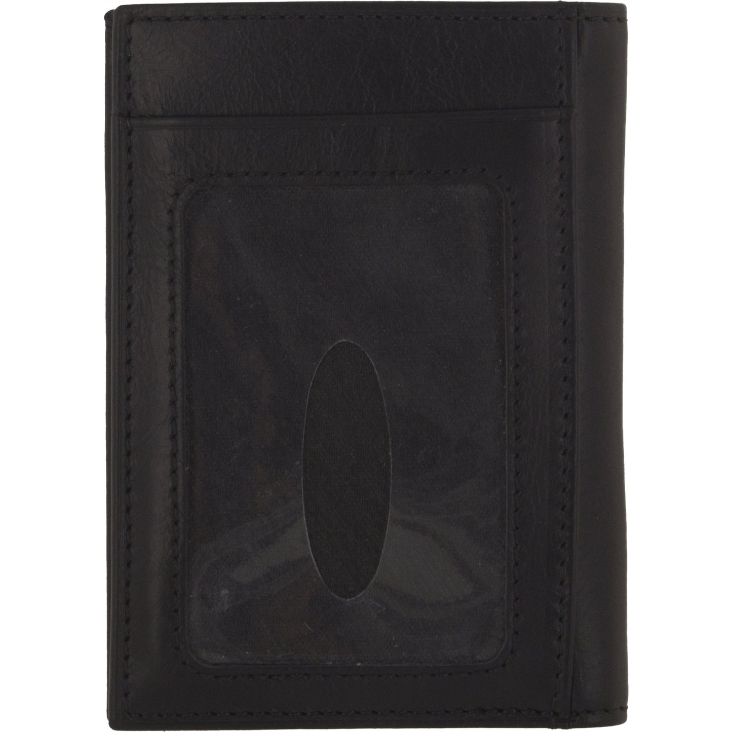 Senza Pure Leather Card Holder Deep Black