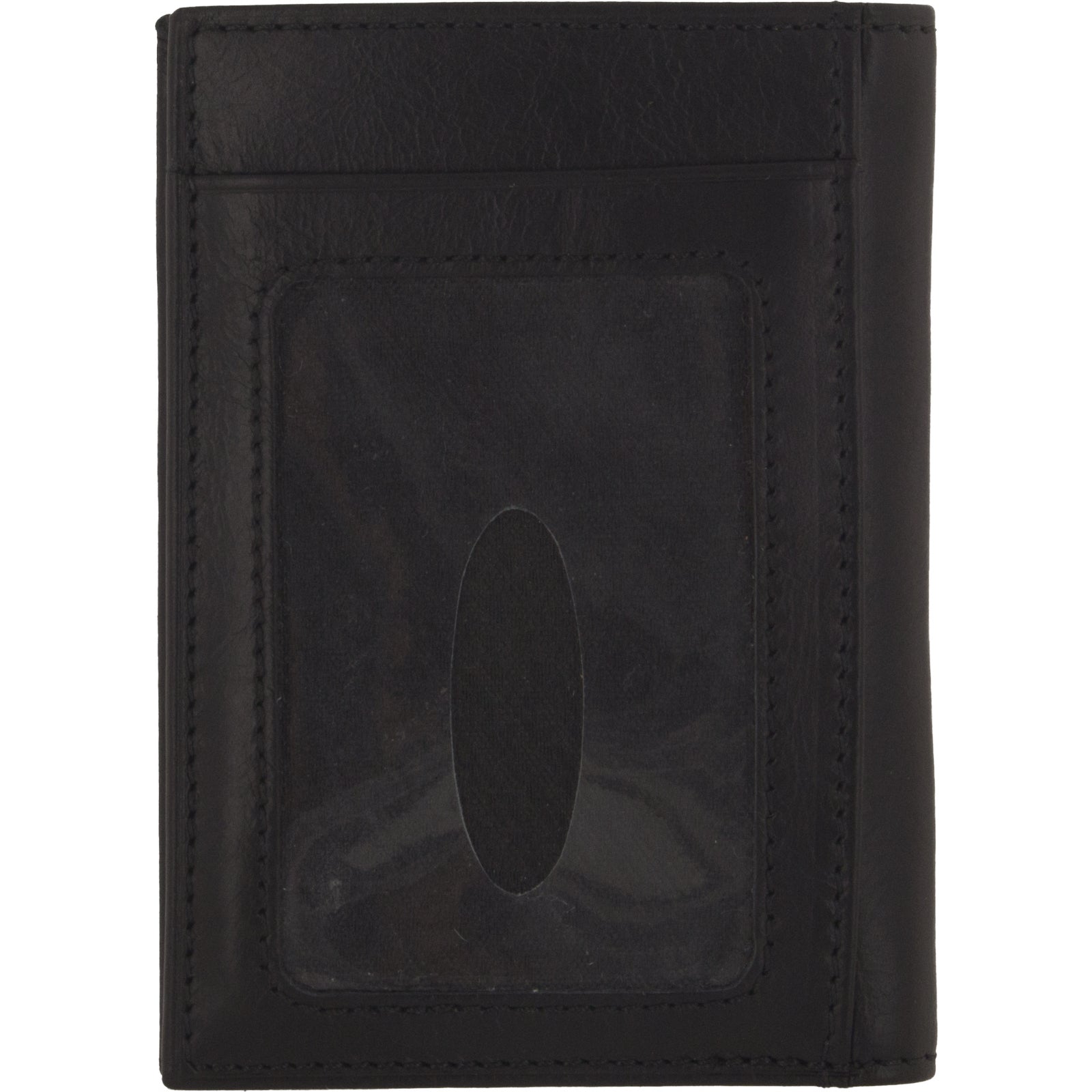 Senza Pure Leather Card Holder Deep Black