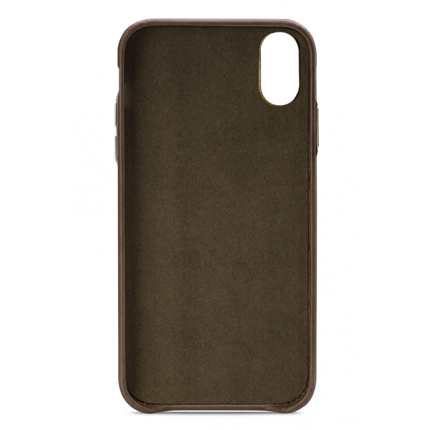 Senza Desire Leather Cover with Card Slot Apple iPhone X/Xs Burned Olive