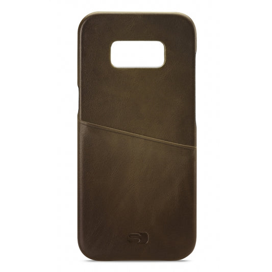 Senza Desire Leather Cover with Card Slot Samsung Galaxy S8 Burned Olive