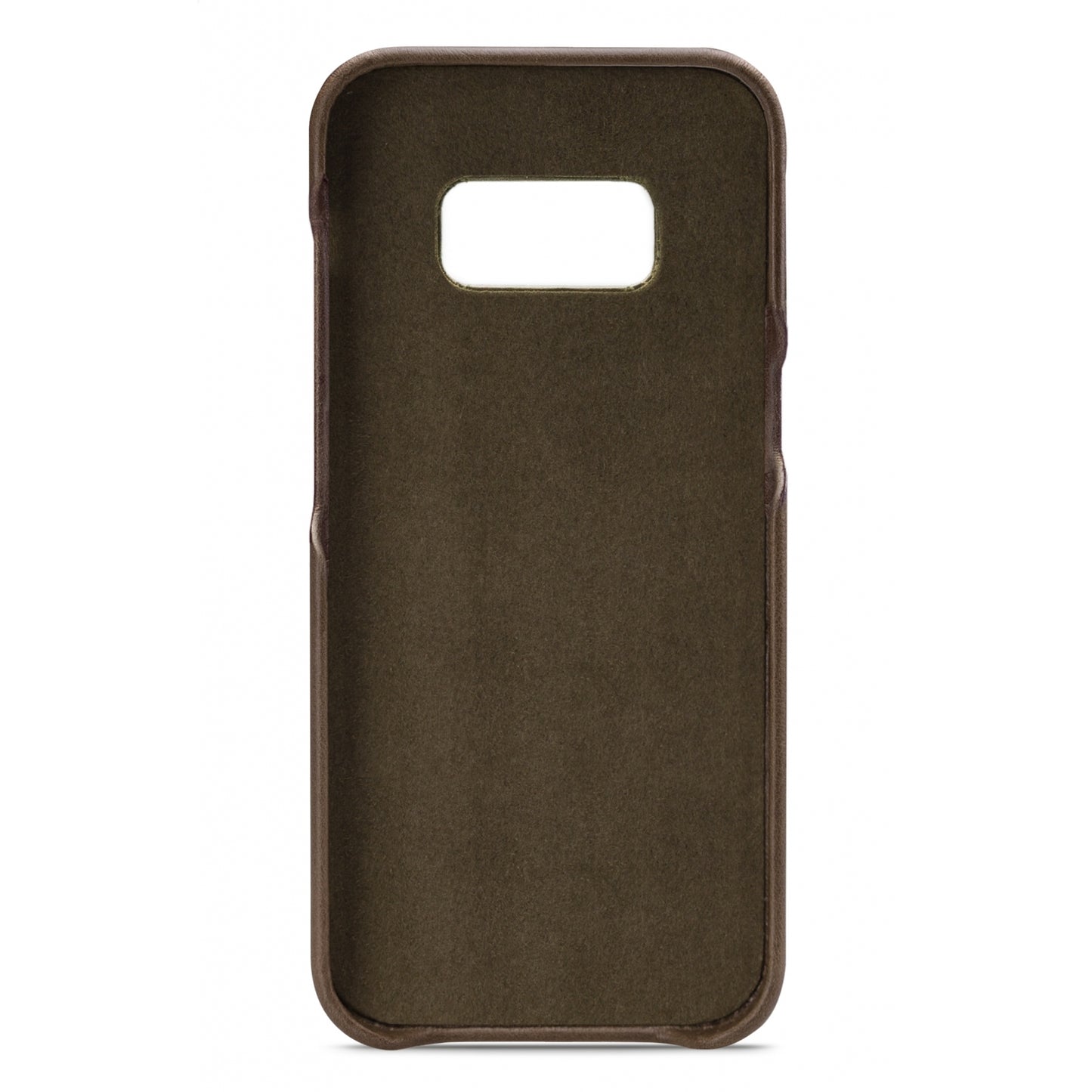 Senza Desire Leather Cover with Card Slot Samsung Galaxy S8 Burned Olive