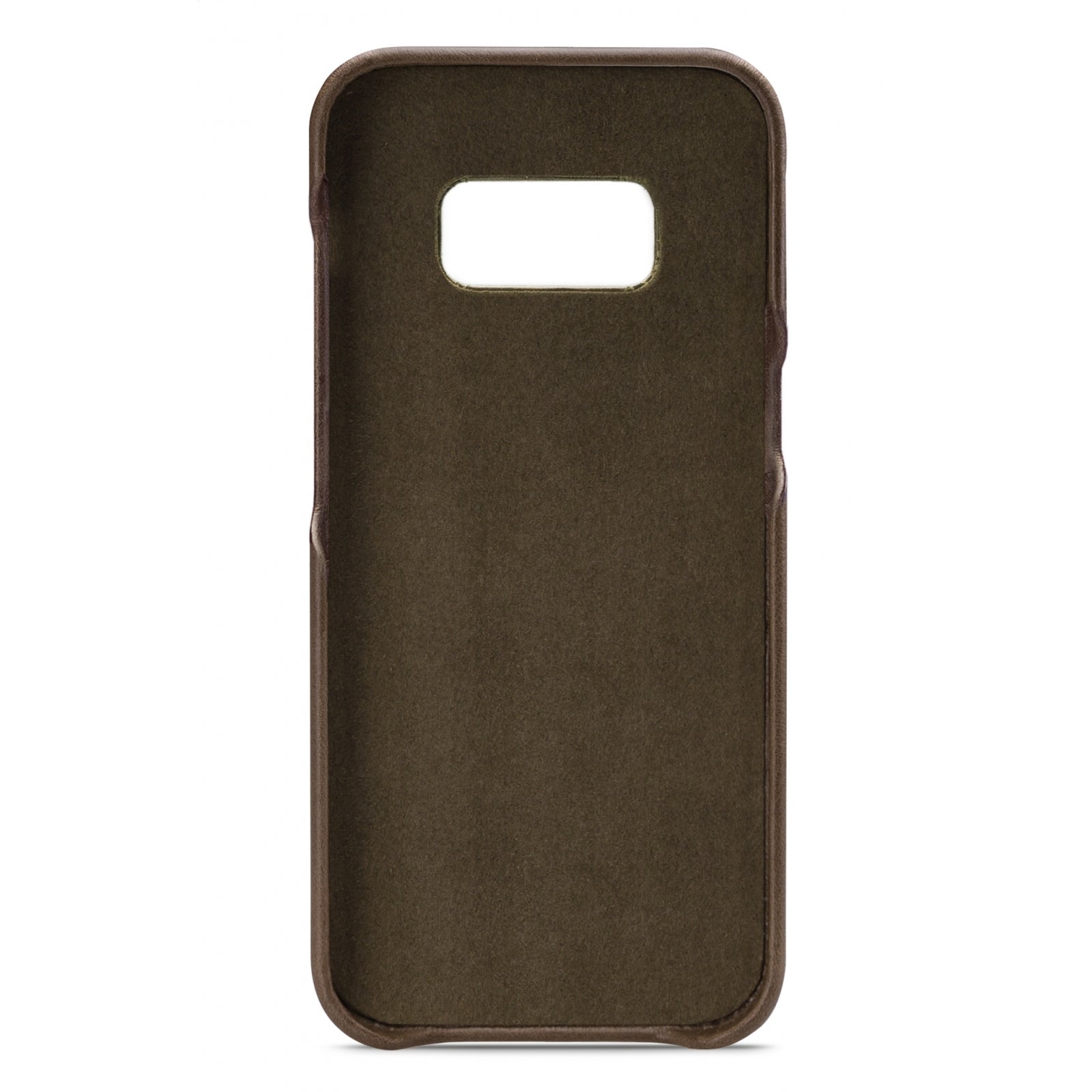 Senza Desire Leather Cover with Card Slot Samsung Galaxy S8 Burned Olive