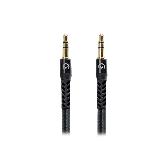 Mobilize Strong Nylon Aux Cable 1.5m Black