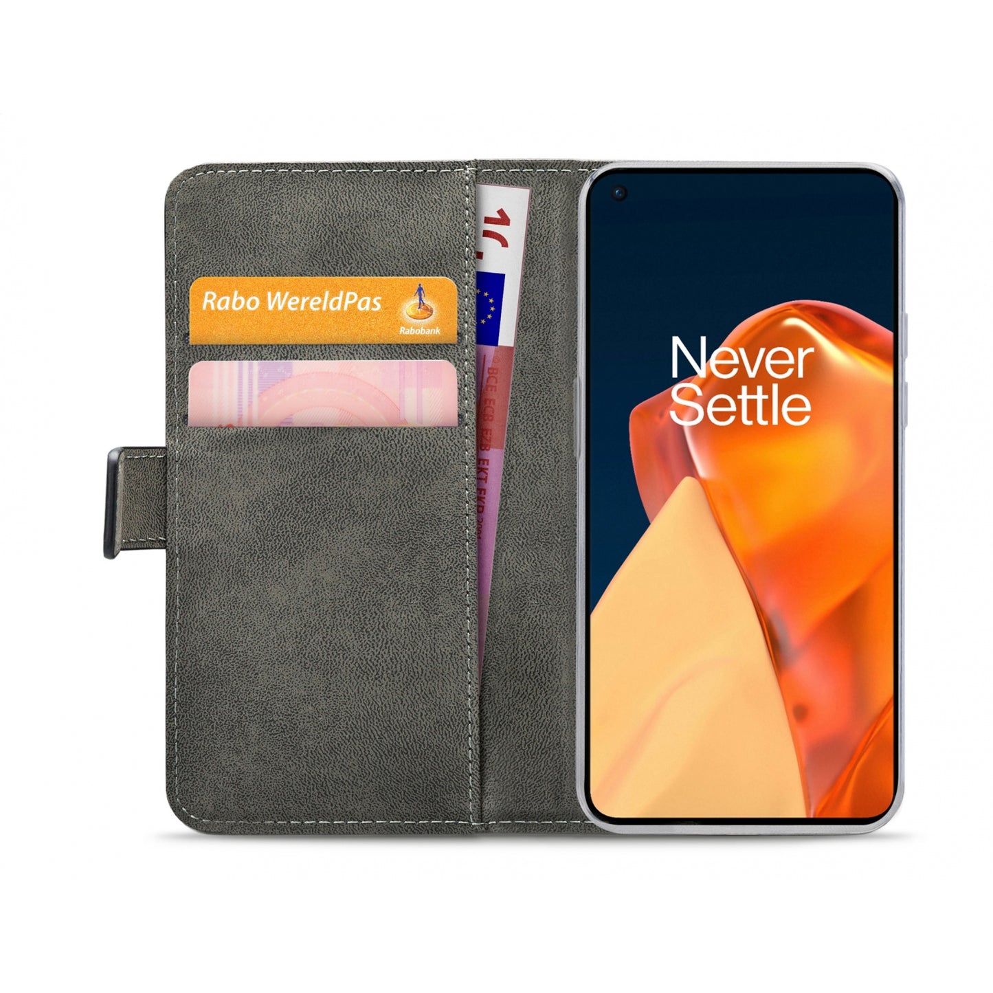 Mobilize Classic Gelly Wallet Book Case OnePlus 9 Black