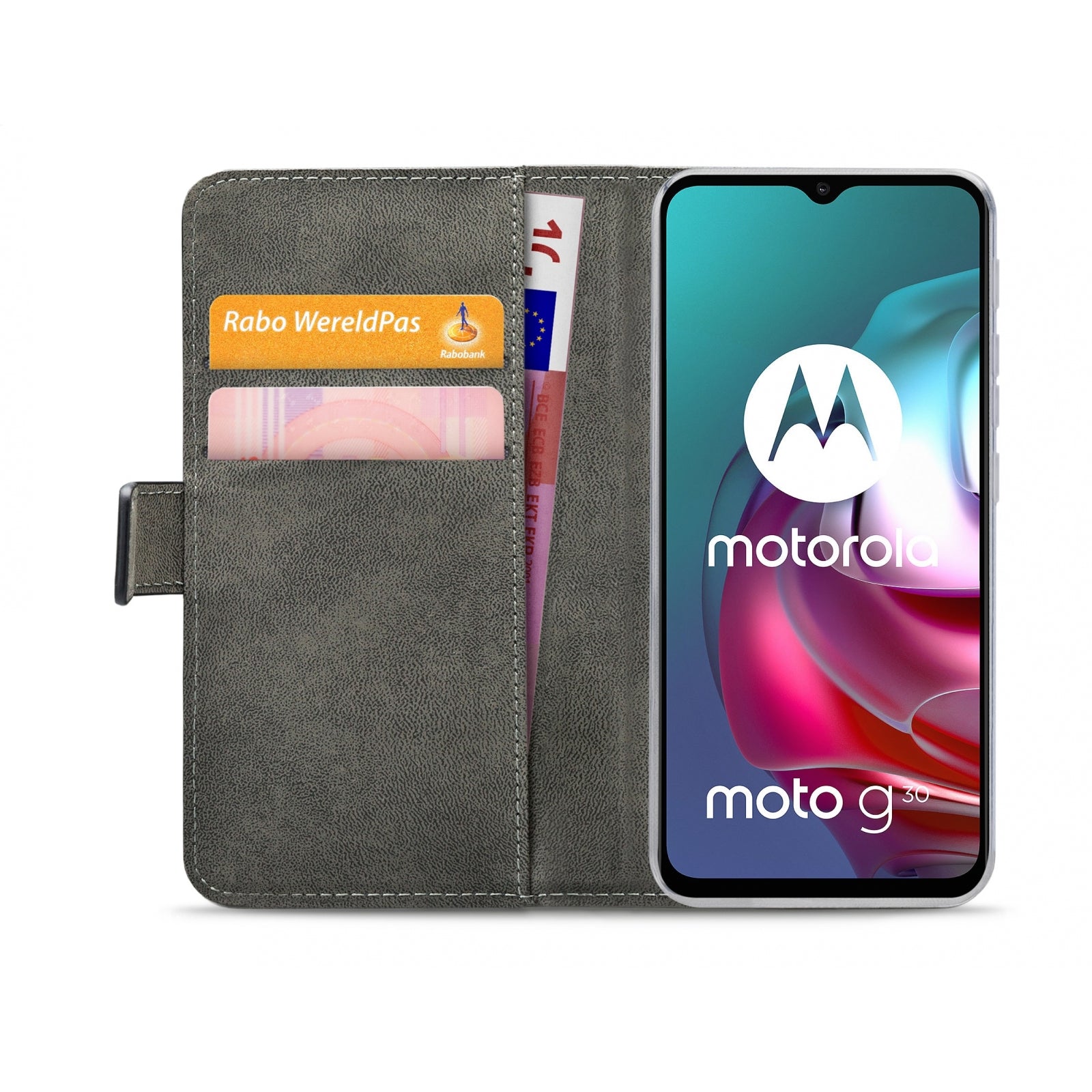 Mobilize Classic Gelly Wallet Book Case Motorola Moto G10/G20/G30 Black