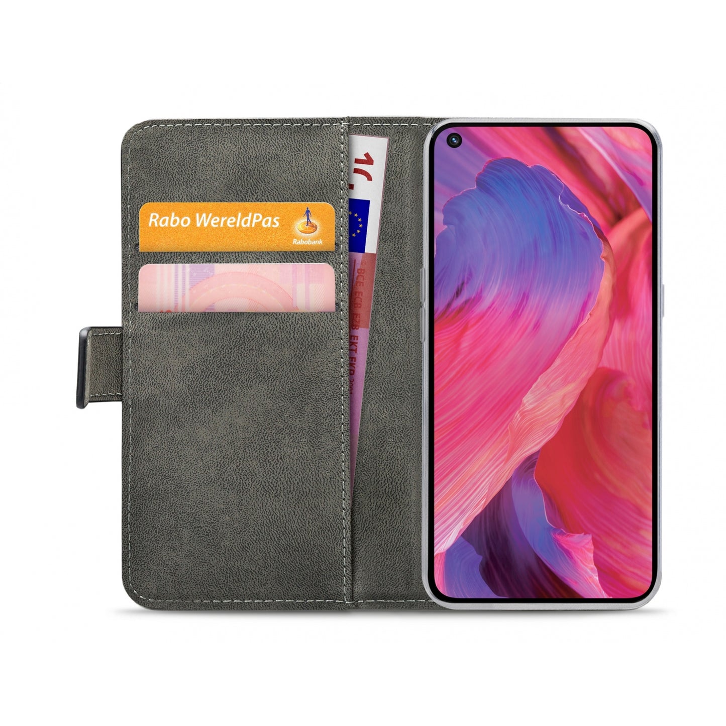 Mobilize Classic Gelly Wallet Book Case OPPO A54 5G/A74 5G Black