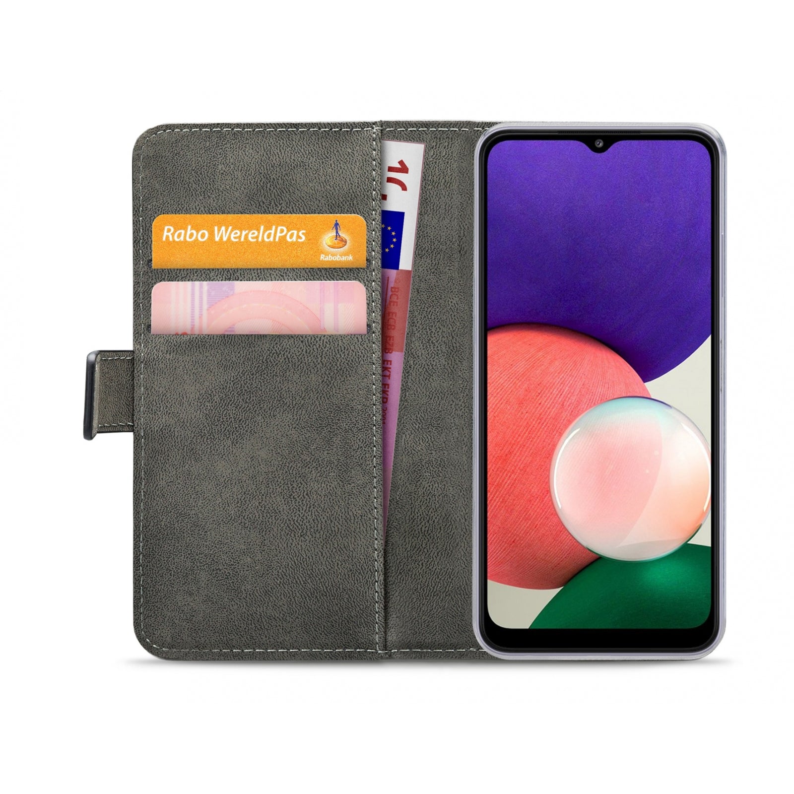 Mobilize Classic Gelly Wallet Book Case Samsung Galaxy A22 5G Black