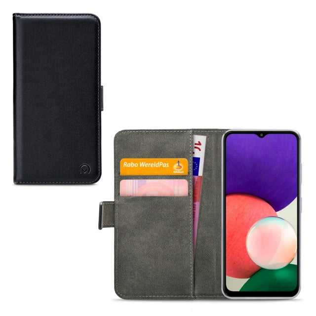 Mobilize Classic Gelly Wallet Book Case Samsung Galaxy A22 4G Noir