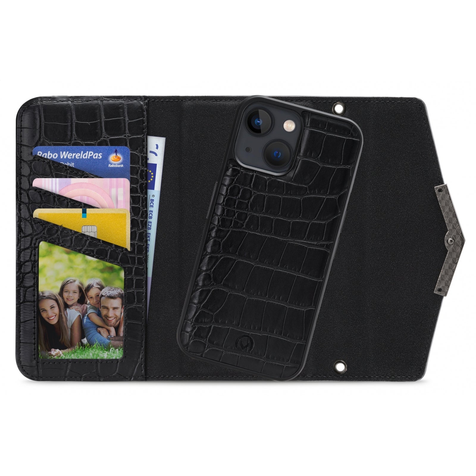 Mobilize 2in1 Elegant Magnet Clutch Apple iPhone 13 Mini Black Croco