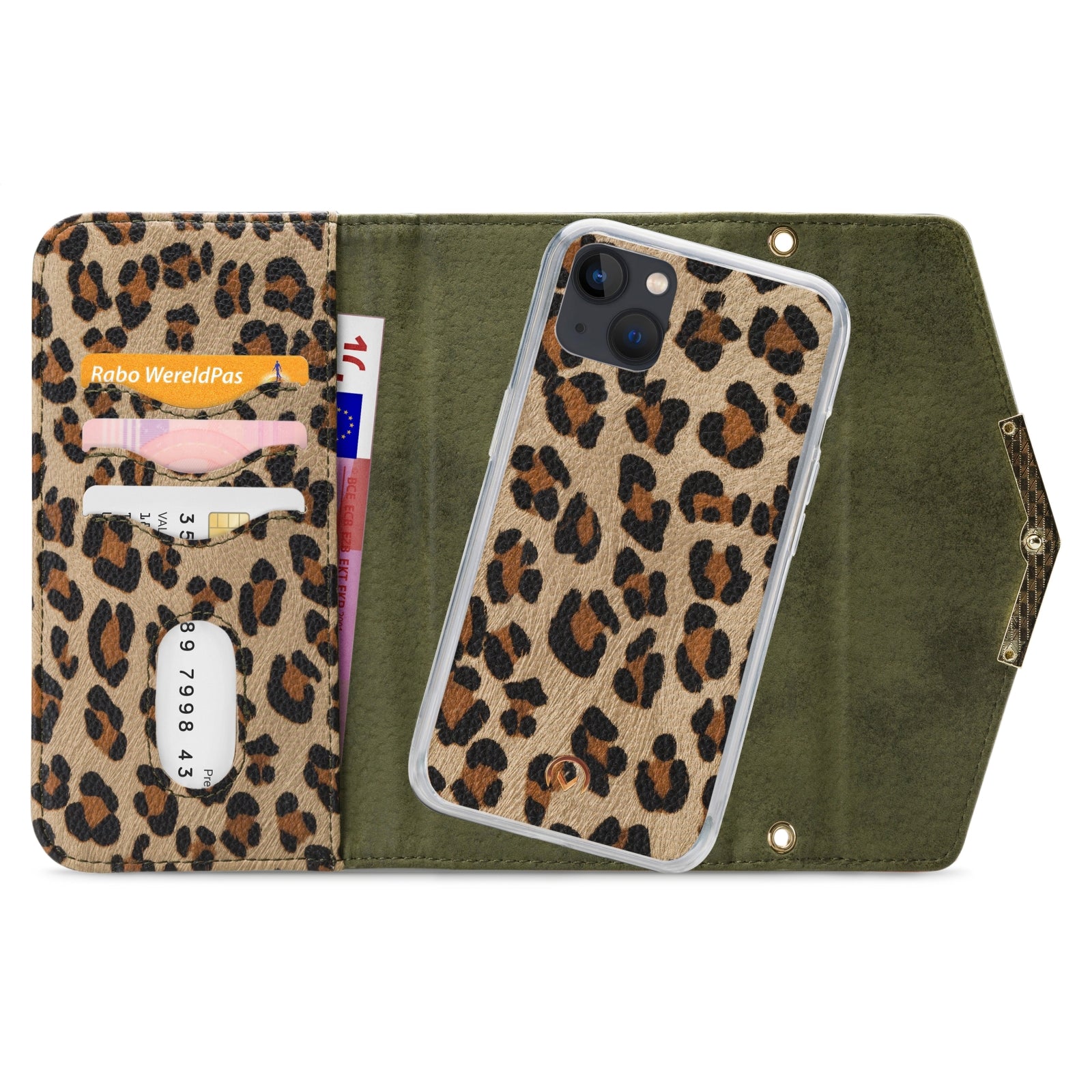 Mobilize 2in1 Gelly Clutch for Apple iPhone 13 Mini Green Leopard