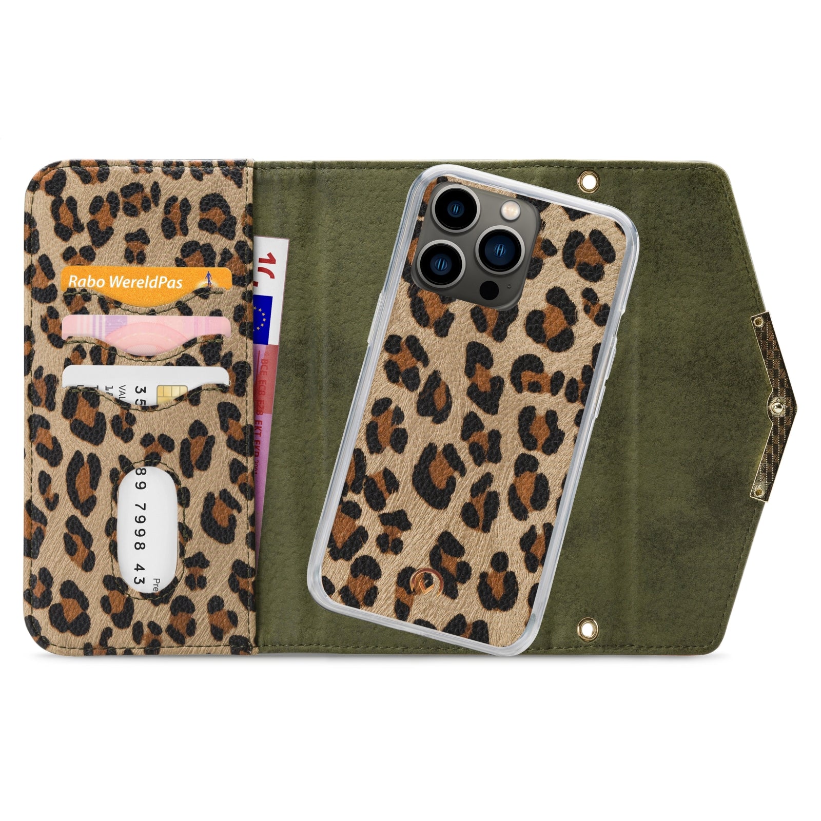 Mobilize 2in1 Gelly Clutch for Apple iPhone 13 Pro Green Leopard