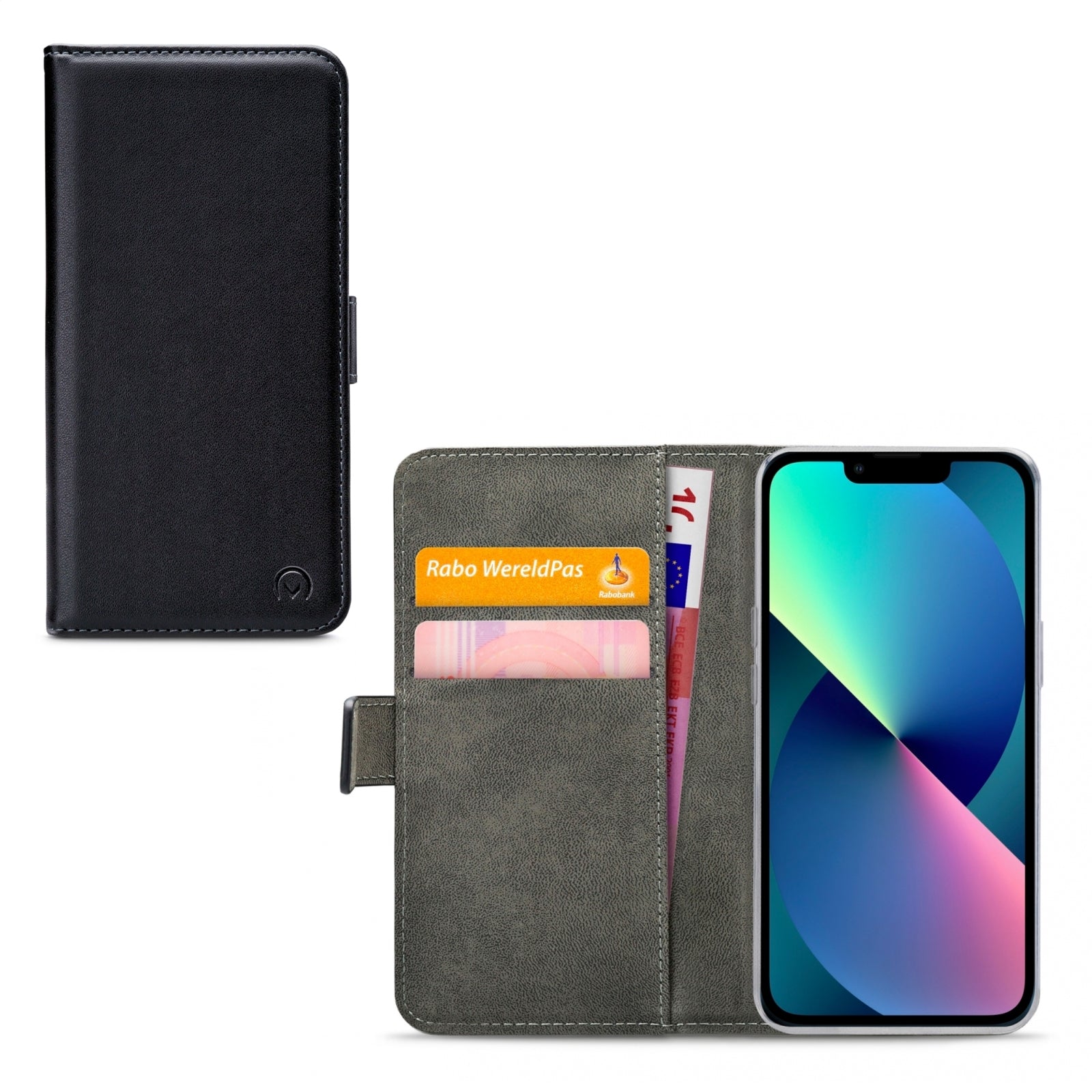 Mobilize Classic Gelly Wallet Book Case Apple iPhone 13 Mini Black