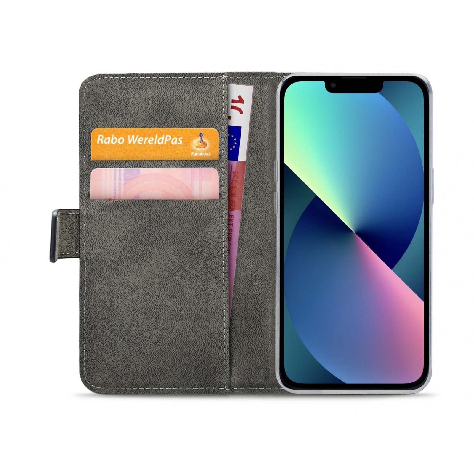 Mobilize Classic Gelly Wallet Book Case Apple iPhone 13 Mini Black