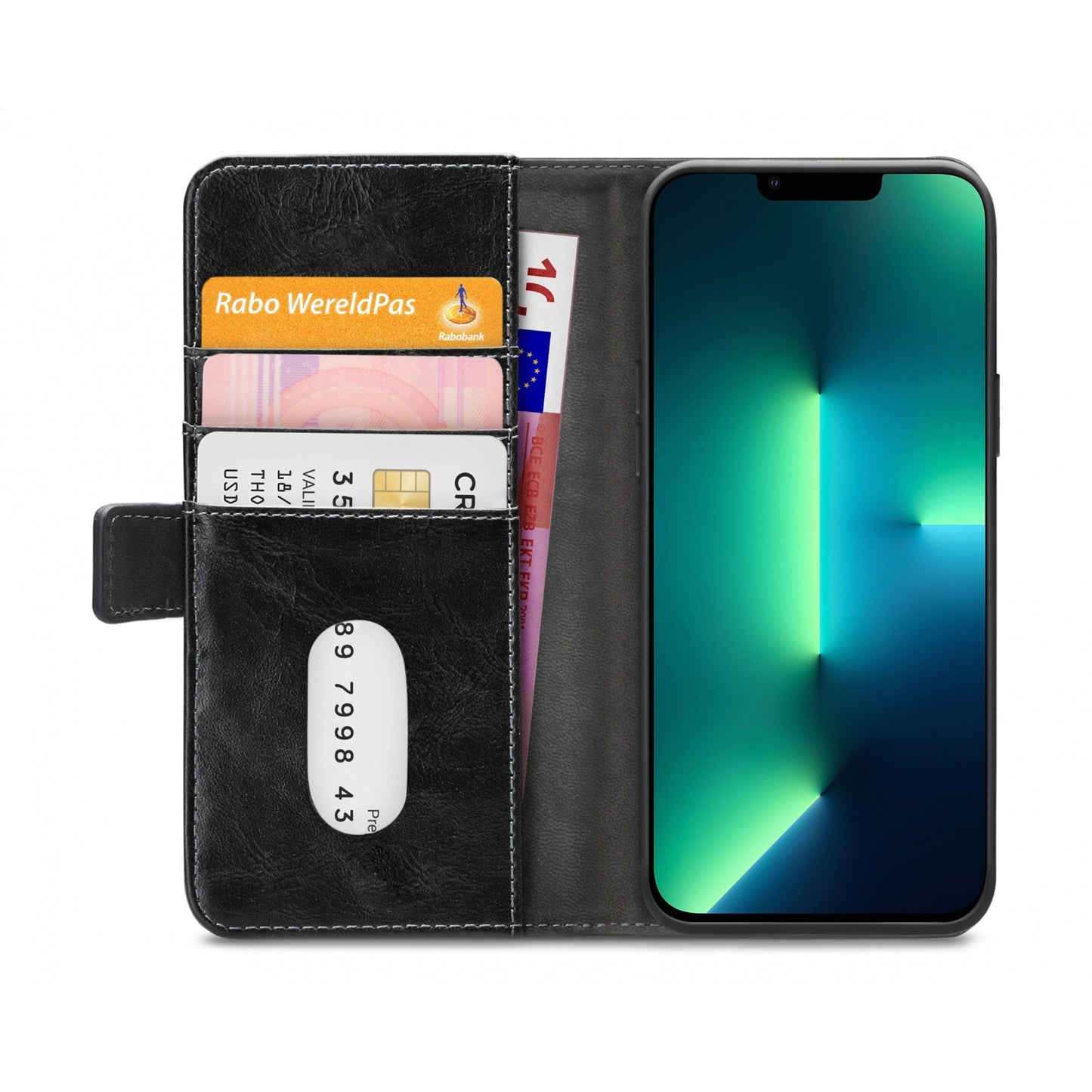 Mobilize Elite Gelly Wallet Book Case Apple iPhone 13 Pro Max Black