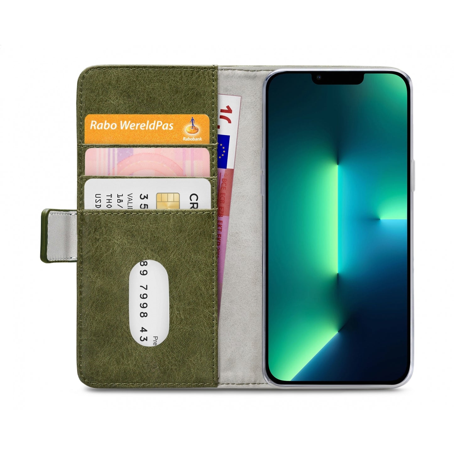 Mobilize Elite Gelly Wallet Book Case Apple iPhone 13 Pro Max Green