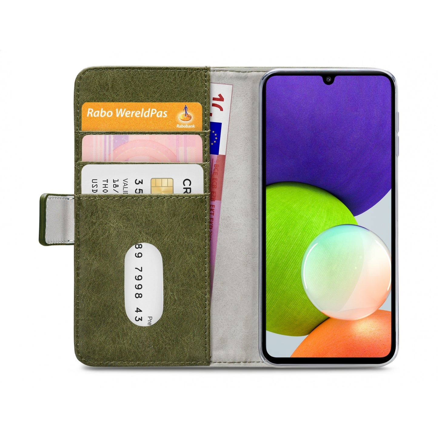 Mobilize Elite Gelly Wallet Book Case Samsung Galaxy A22 4G Green