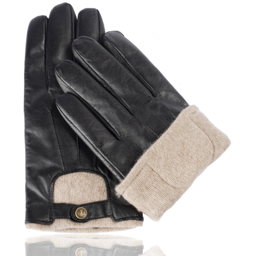 Uunique Lederen Touchscreen Handschoenen - Heren (maat L/XL)