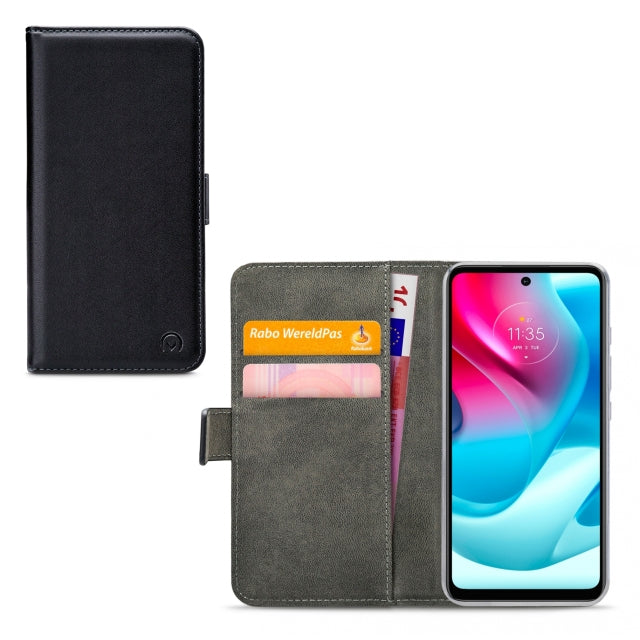 Mobilize Classic Gelly Wallet Book Case Motorola Moto G60s Schwarz